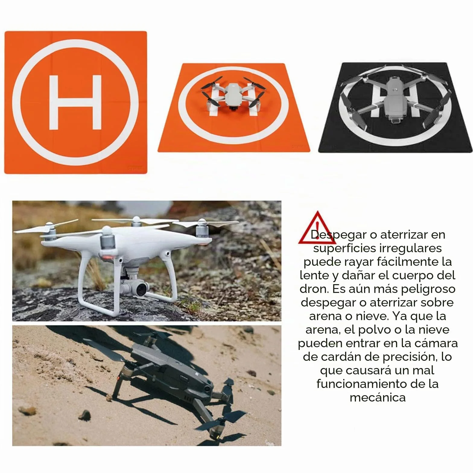SYMIK LP500 Plataforma De Aterrizaje Drones 20''/50cm, Landing Pad Plegado Rápido Resistente Al Agua para DJI Mini 4K/Mini 4 Pro/Mini 3 Pro/Mini 2 SE/Mini SE, Air 3S/3/2S/Air 2