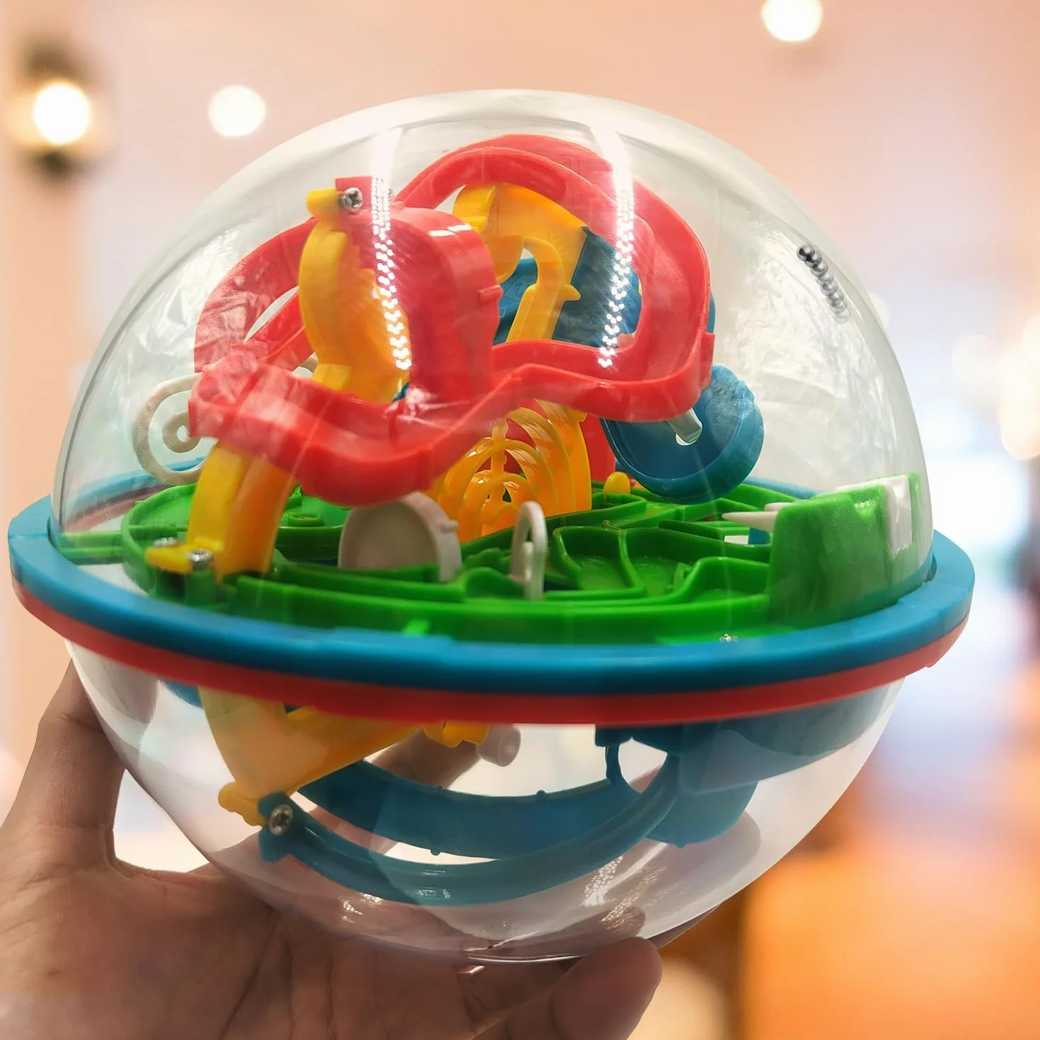 Laberinto de Bolas en 3D con más de 100 etapas, Laberinto de Bolas Rompecabezas para la Paciencia y la destreza, para niños y Adultos a Partir de 6 años, Mad Monkey