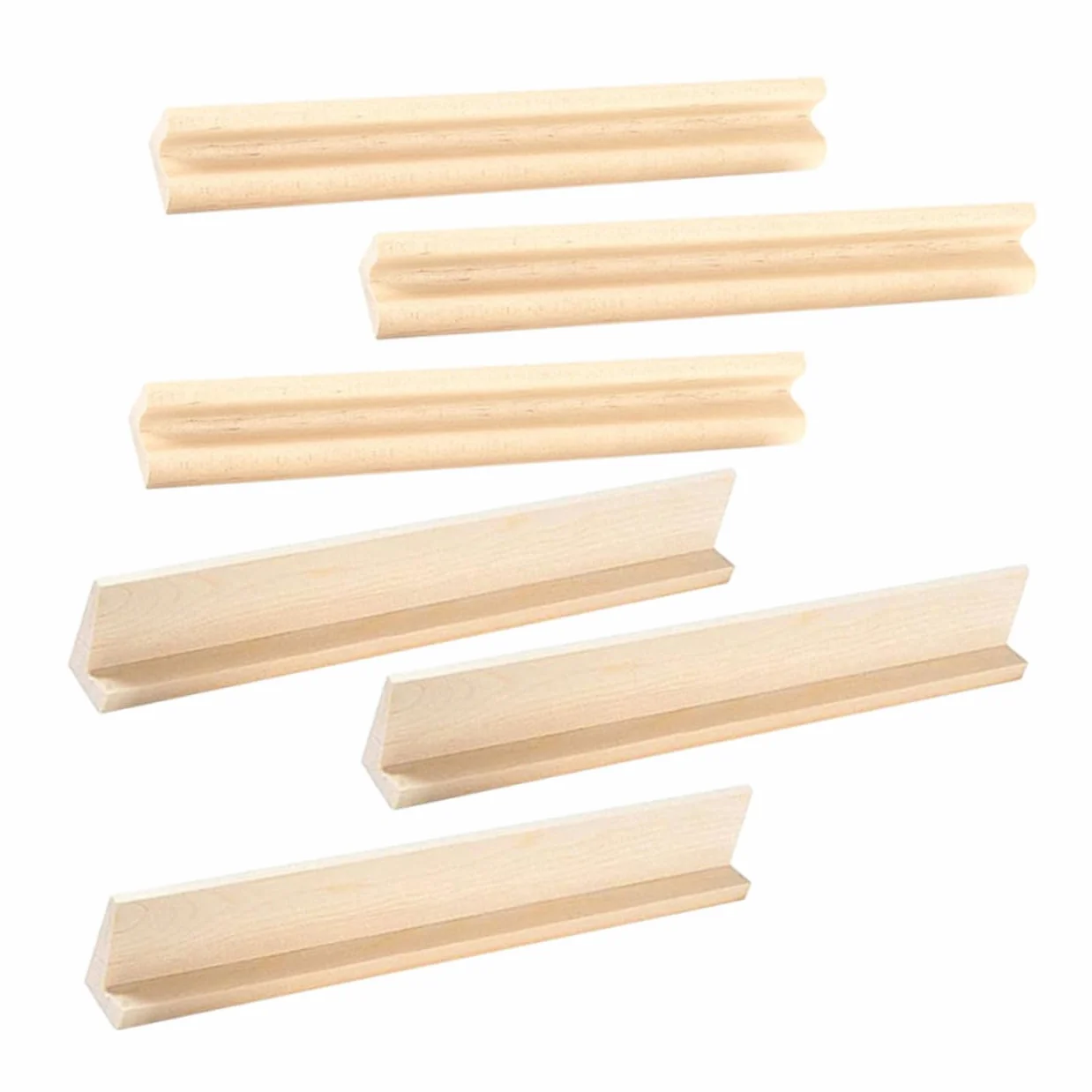 UPKOCH Bandejas de Madera para Dominó 6 Piezas Soporte para Tarjetero Combinación Libre para Desarrollo Manual en Hogar y Oficina