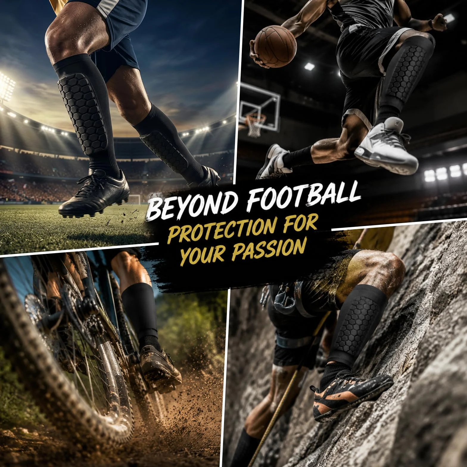 Espinilleras Futbol Niño con Calcetines, Protectores Pantorrilla Antideslizantes XS/S/M/L