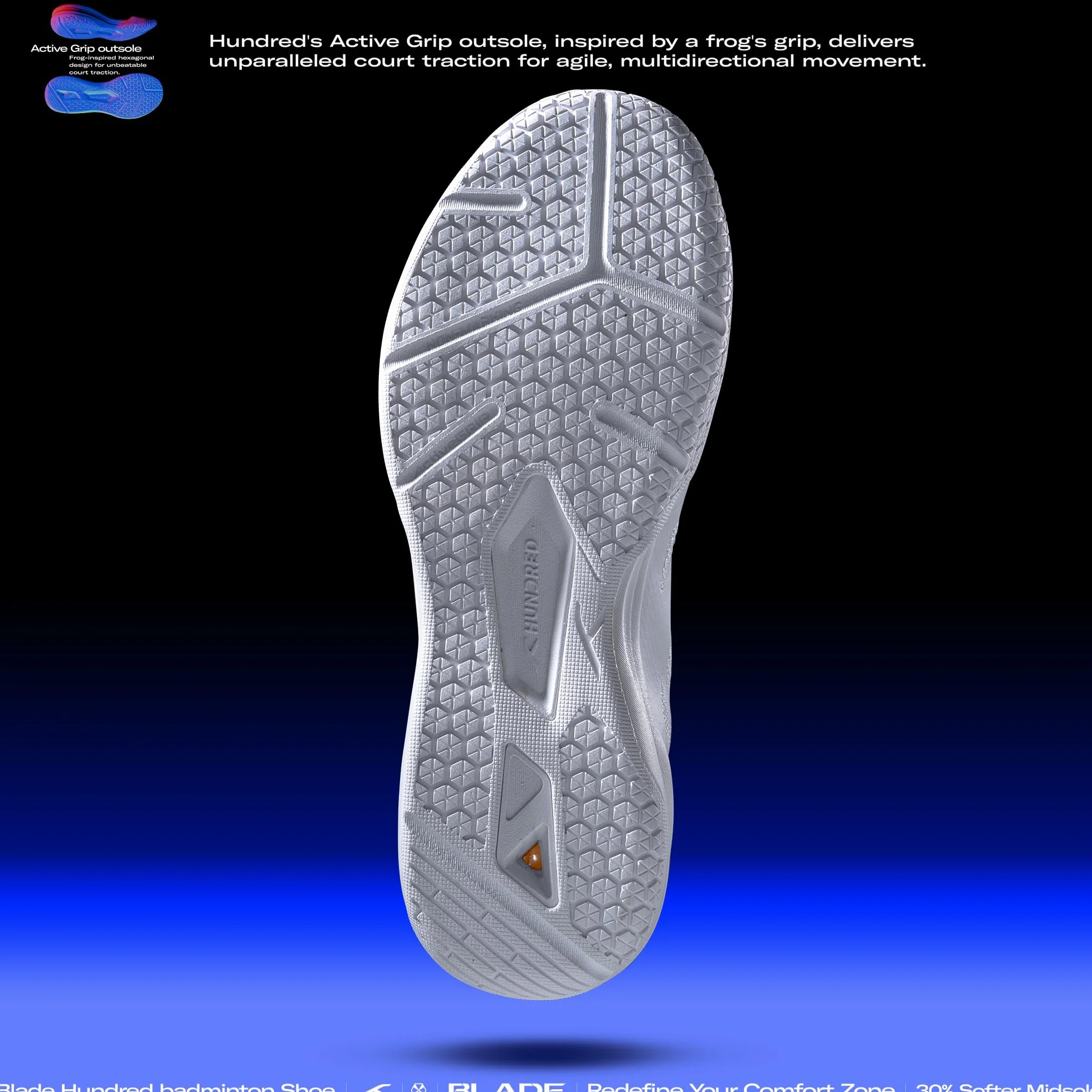 HUNDRED Blade Non-Marking Zapatos de bádminton Hombre