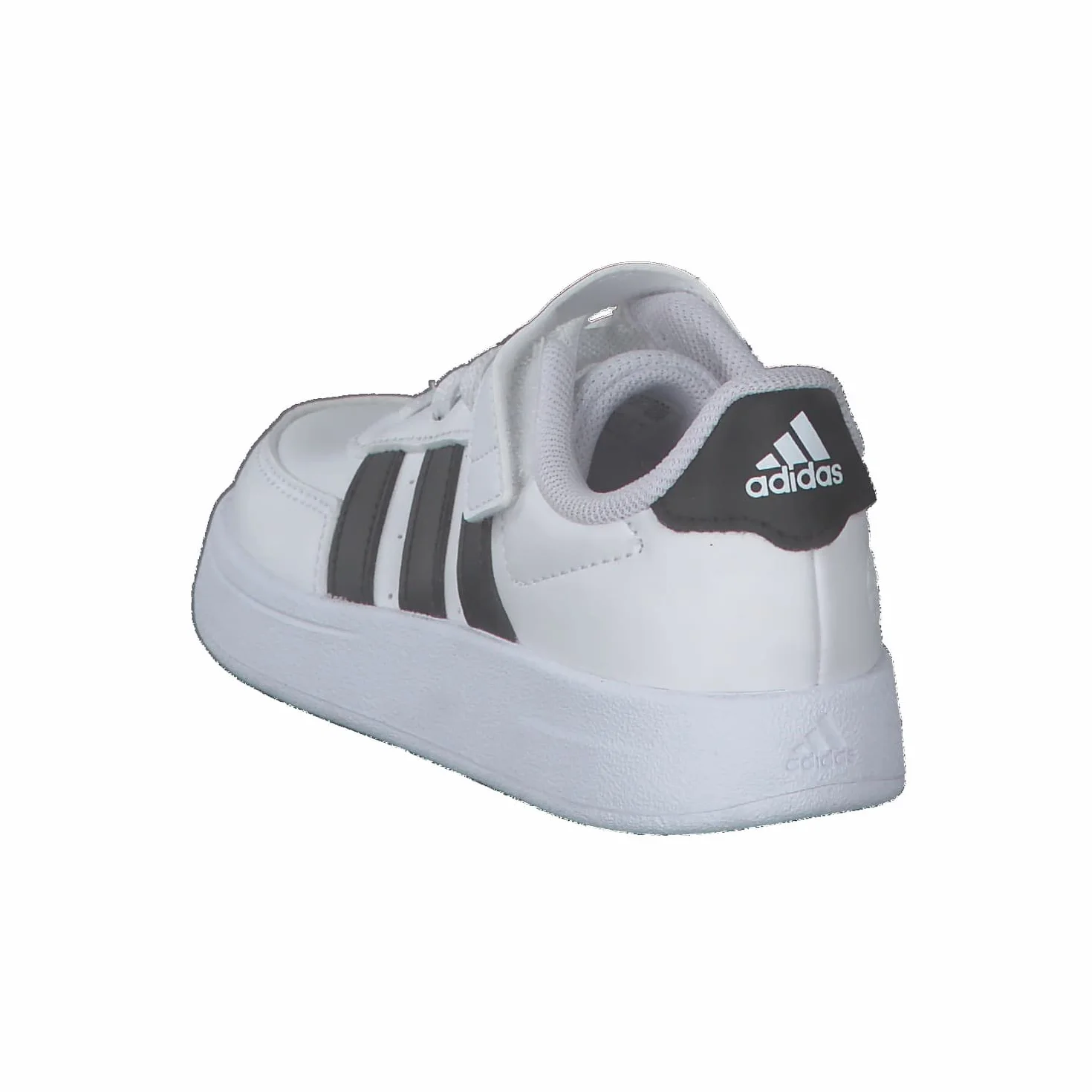 Adidas Breaknet Lifestyle Court Elastic Lace and Top Strap Shoes, Cloud white/core black, 31 EU
