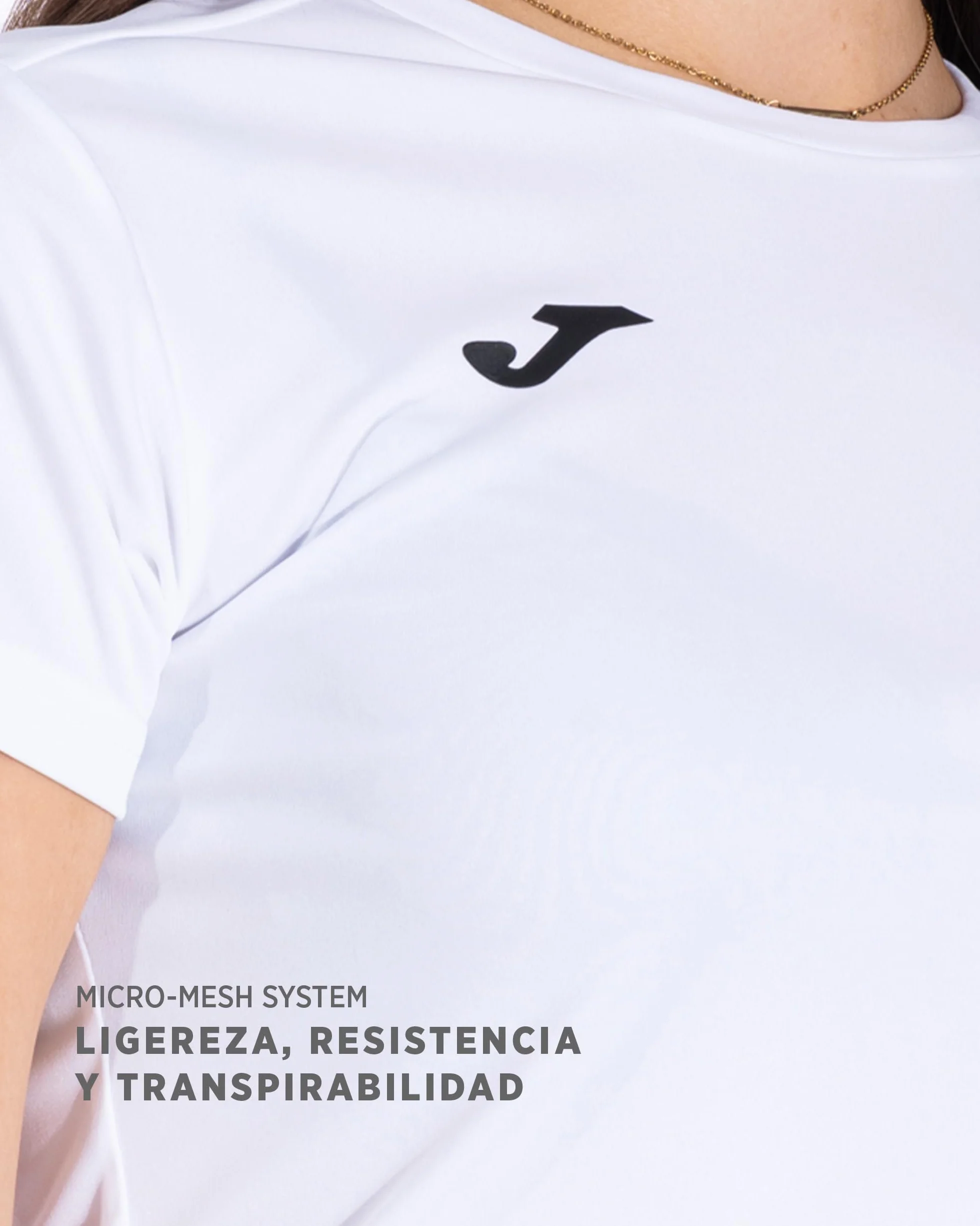 Joma Camiseta Deportiva Manga Corta Mujer 6XS-3XL Running Gym