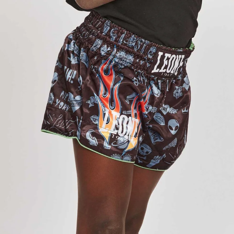 LEONE 1947 Pantaloncini Boxe Kick-Thai Jr. Niños y jóvenes