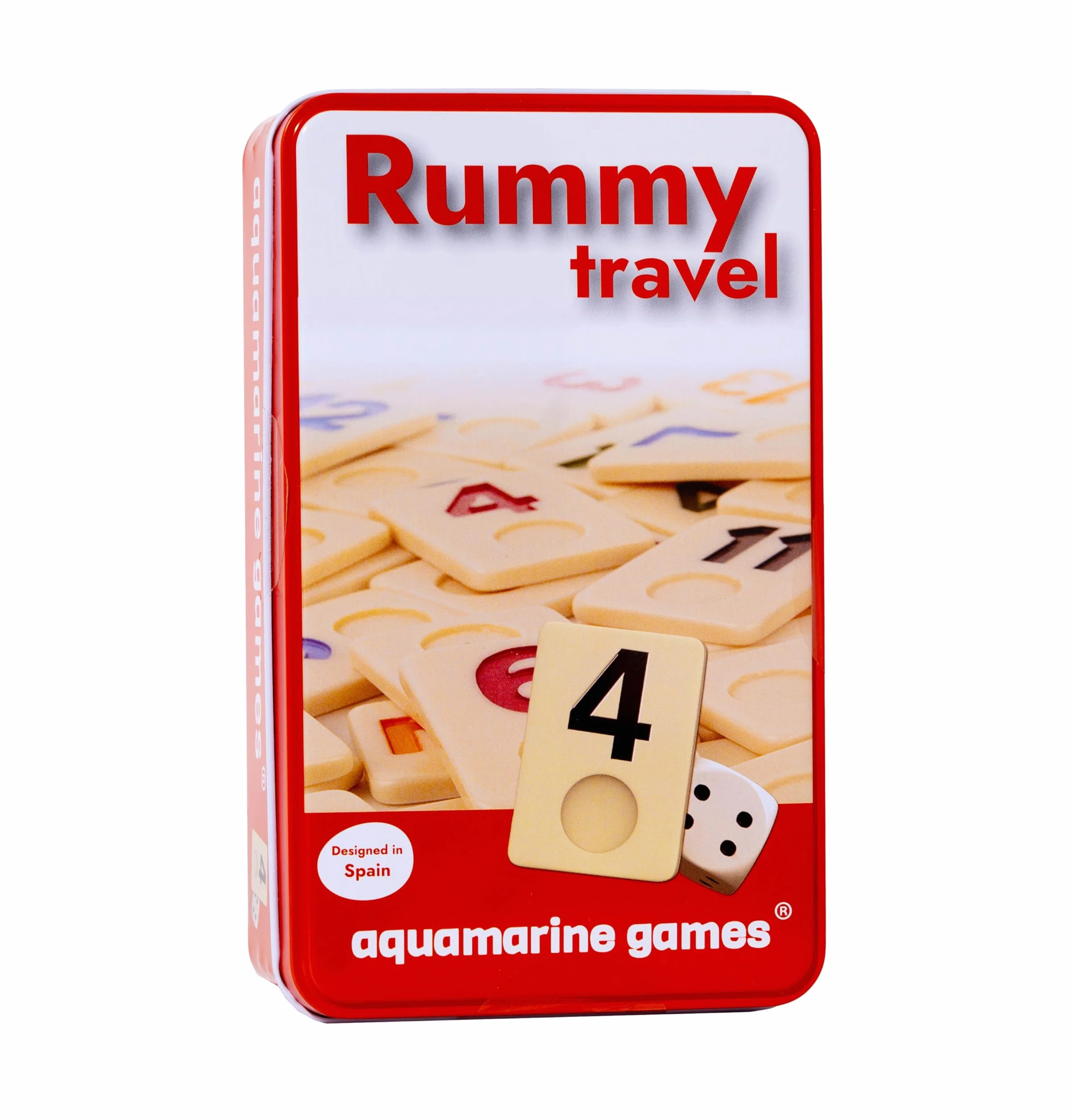 Travel Rummy 4 Jugadores Estuche de Metal