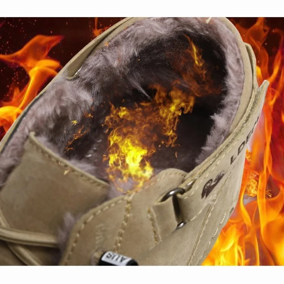 Zapatos ortopédicos de invierno impermeables con soporte de arco para hombres y mujeres