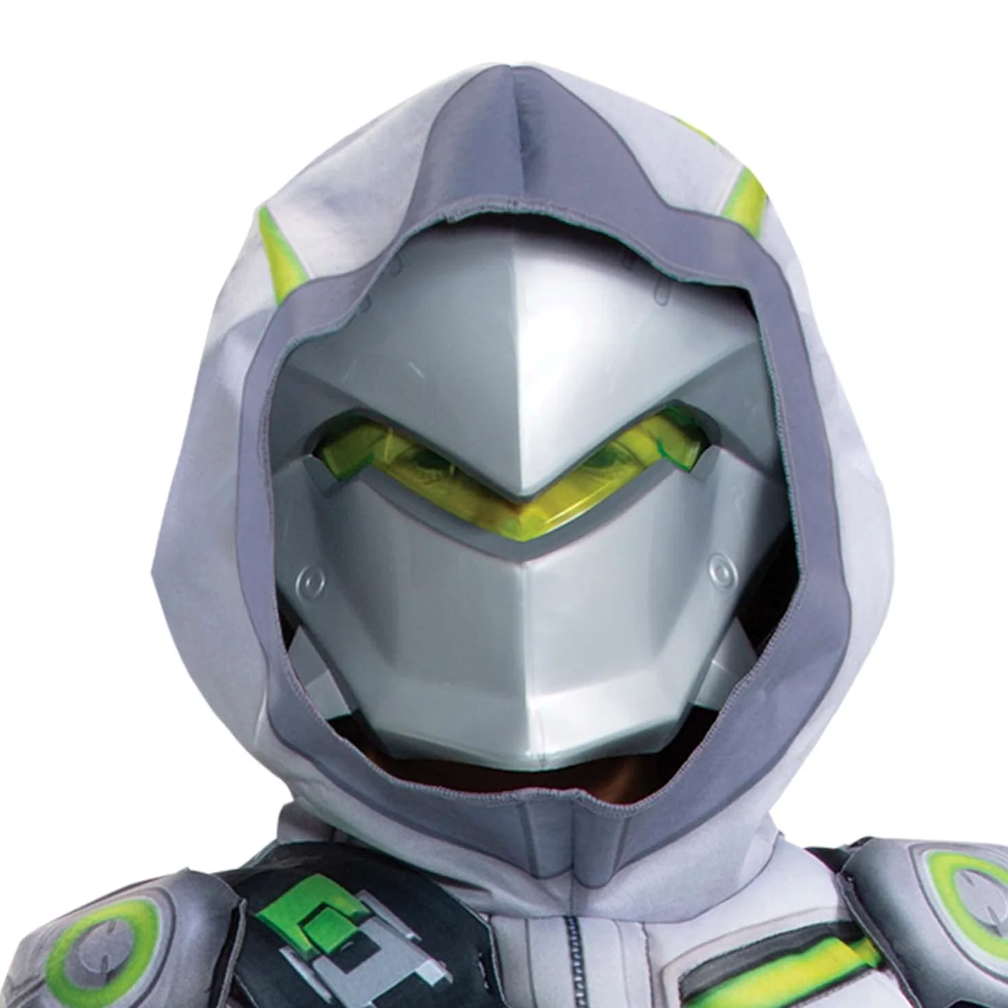 Disguise Disfraz Genji para niños, disfraz oficial de Overwatch con capucha y máscara, tamaño infantil de lujo DisfrazNiños