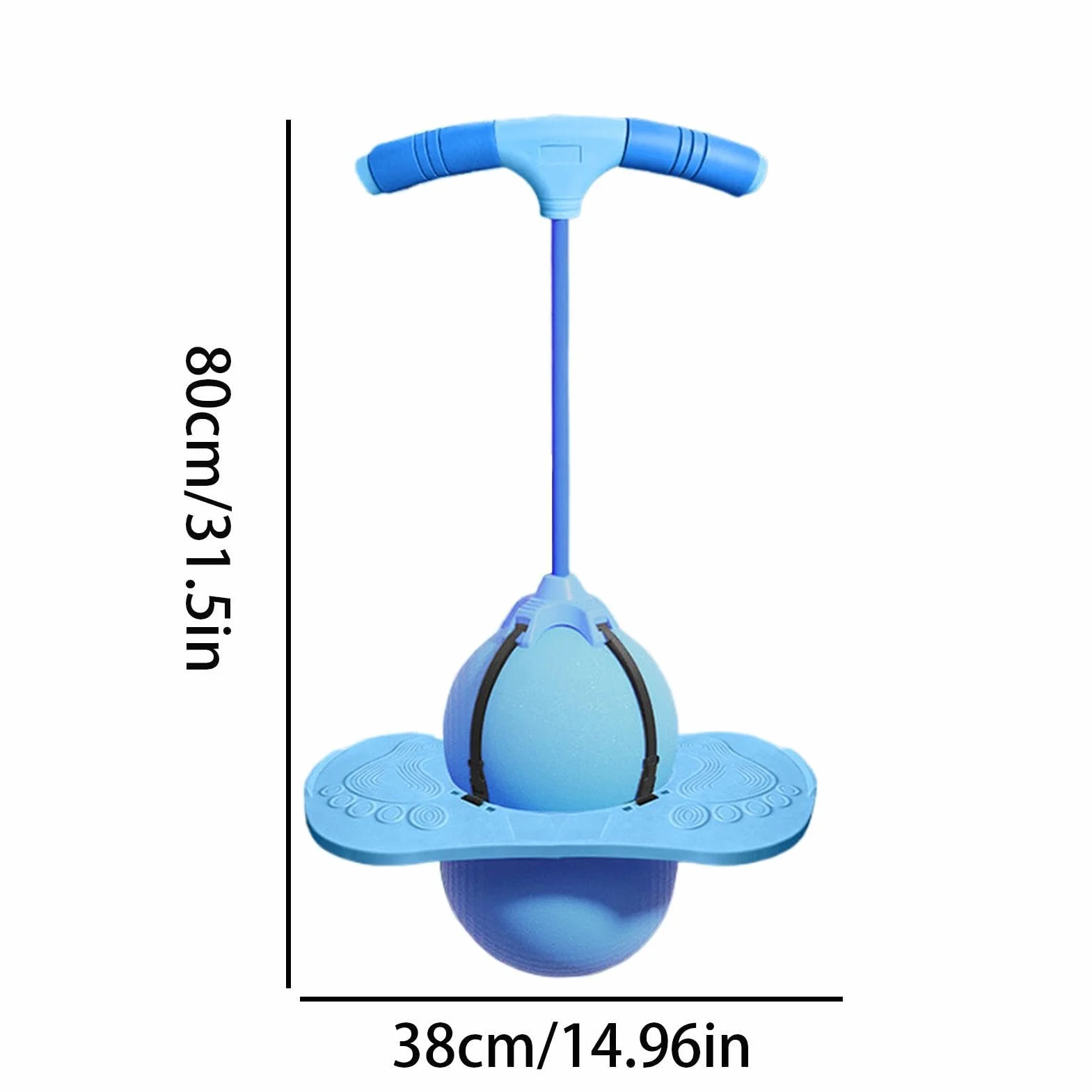 Pogo Pelota de salto para niños y adultos, de equilibrio con mango y bomba de aire, para saltar al aire libre para niños, adultos, entrenamiento, yoga