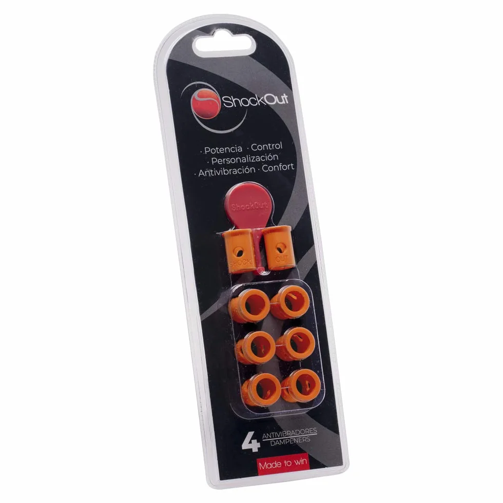 ShockOut Antivibrador de Padel Naranja, Dampener para Palas