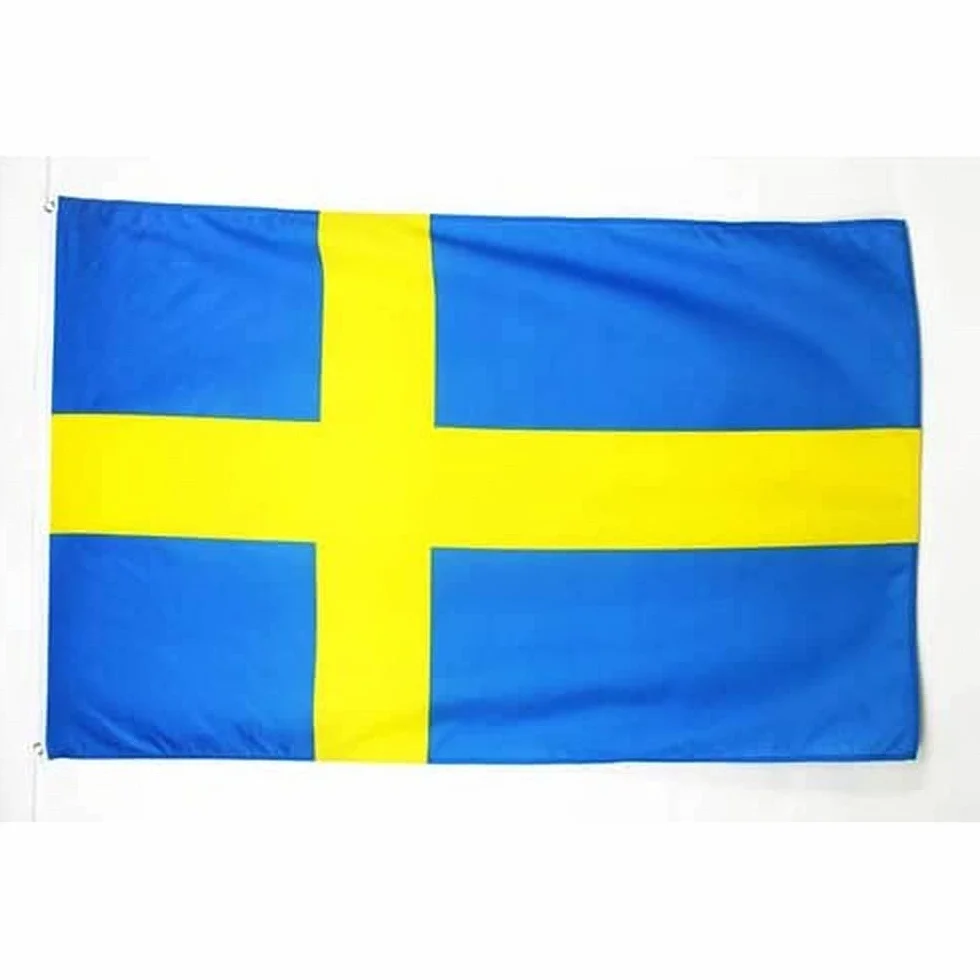 AZ FLAG Bandera de Suecia 150x90cm - Bandera Sueca Poliéster Ligero, Multicolor