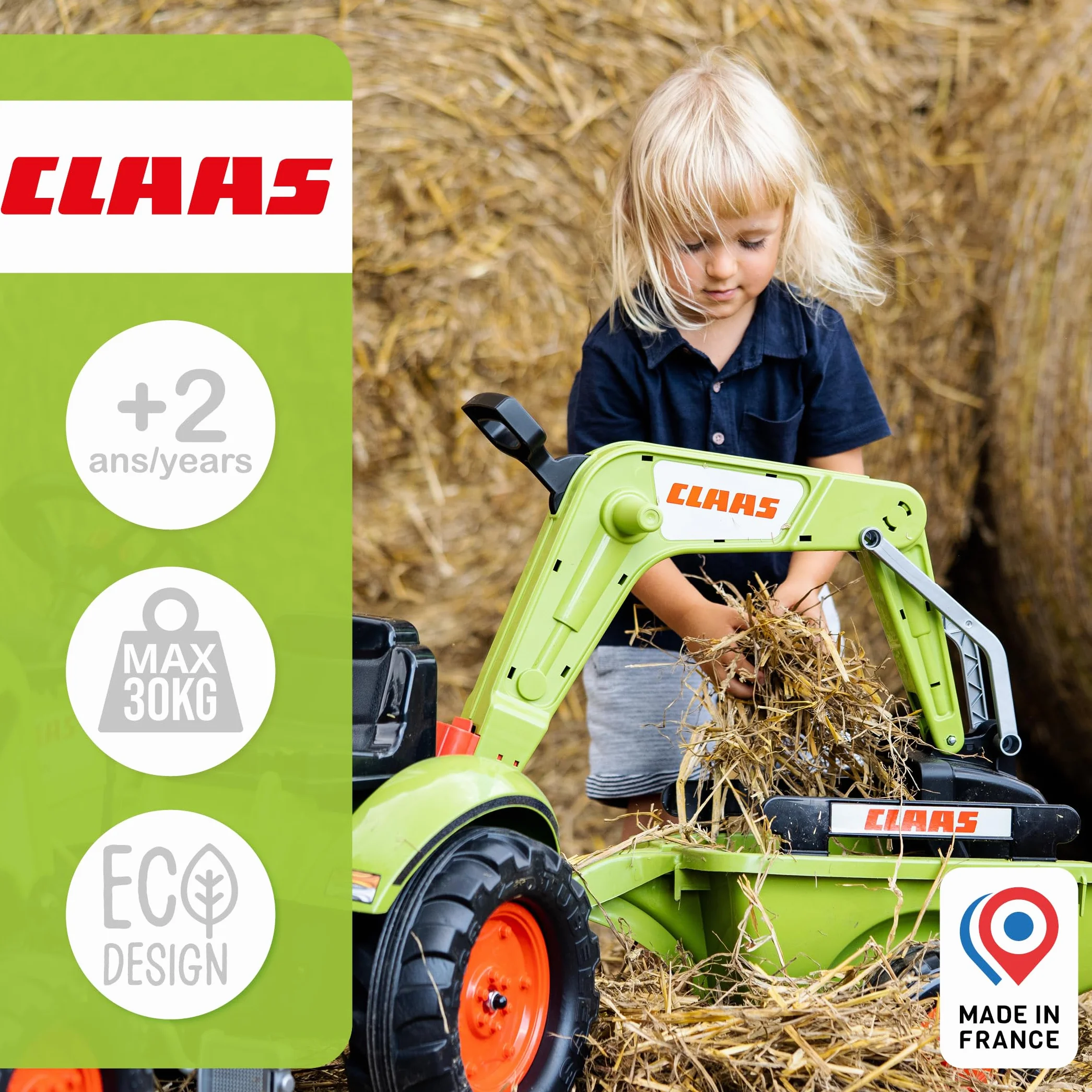 CLAAS Tractopelle a pedales Arion 410 avec excavatrice