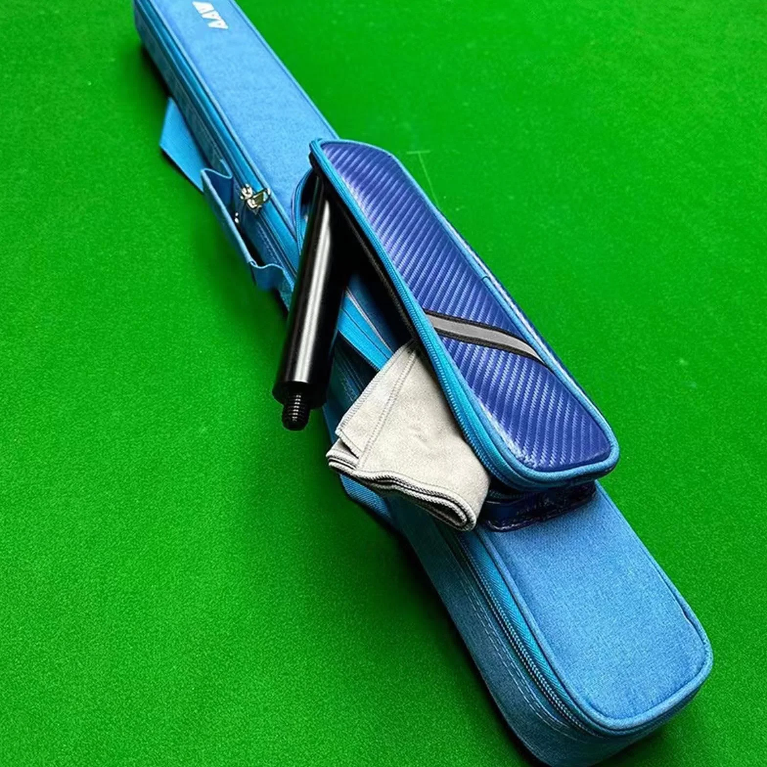 Rockible Funda para Tacos de Billar Protector 1/2 Resistente al Desgaste 4 Agujeros Bolsa de Transporte