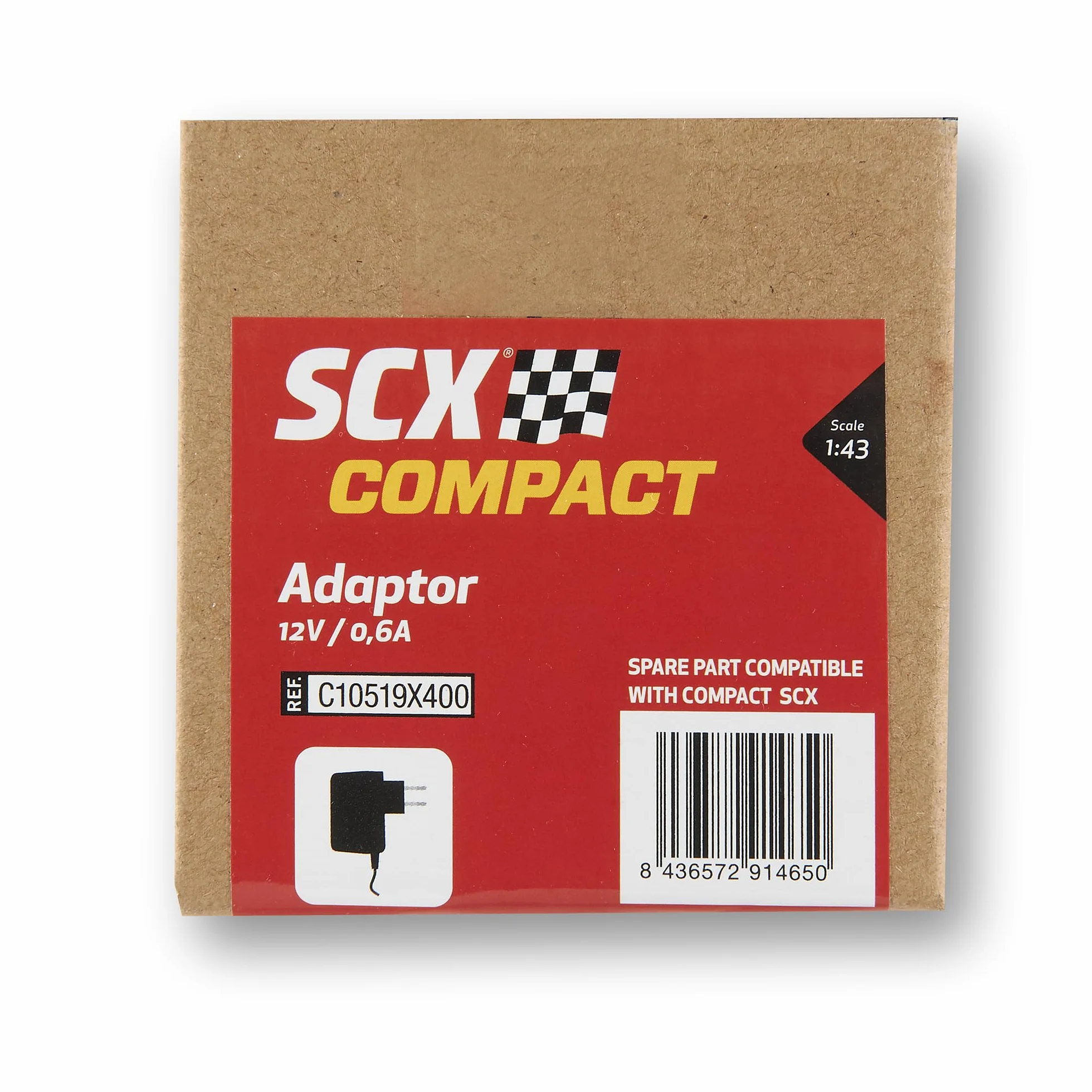 SCX - Recambio Compact Escala 1:43 (Compact Adaptor 12V/0,6A)