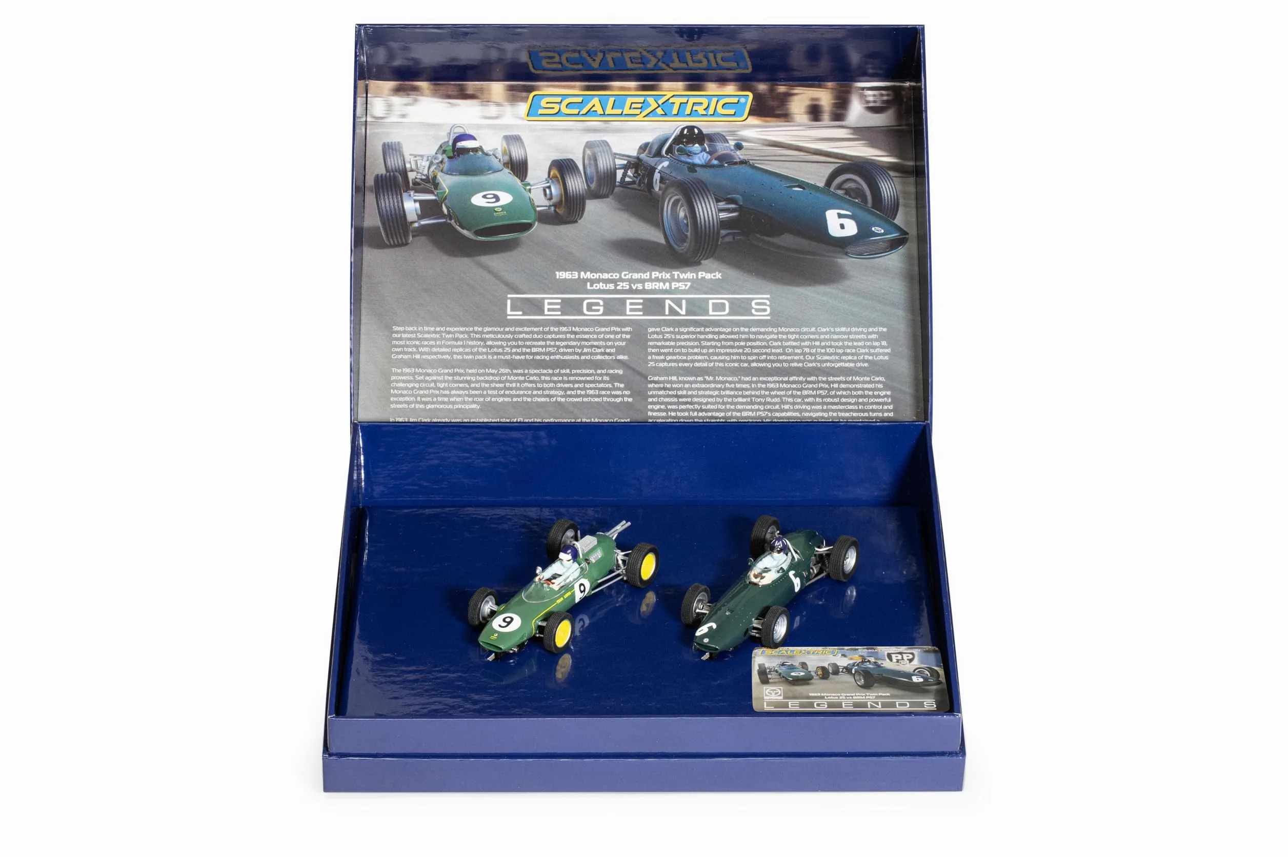 Scalextric C4580A 1963 Monaco Carlo Grand Prix Twin Pack Slot Car