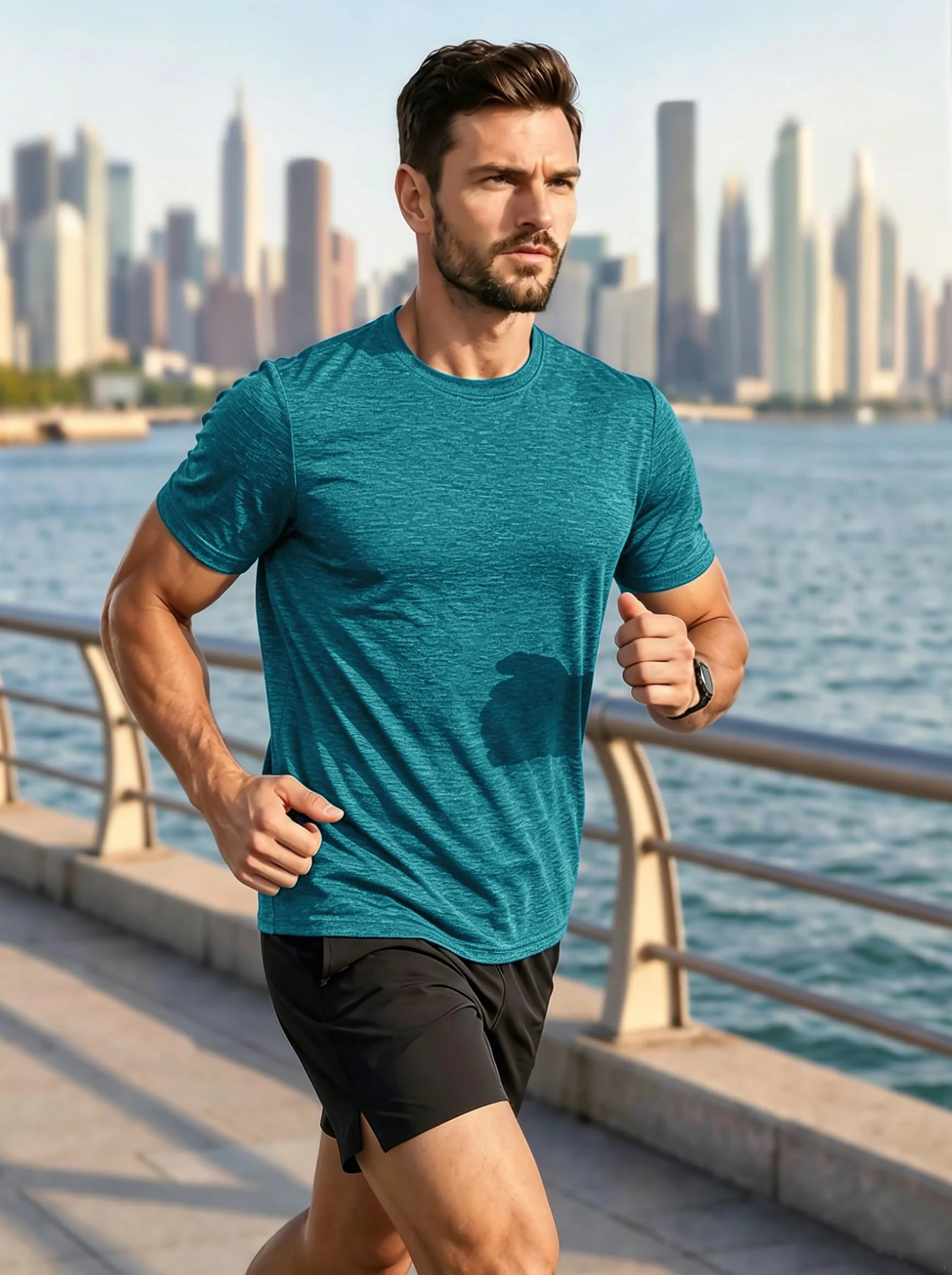 MAGCOMSEN Camisetas Manga Corta Hombre Secado Rápido Ligeras para Gimnasio Running Deportiva