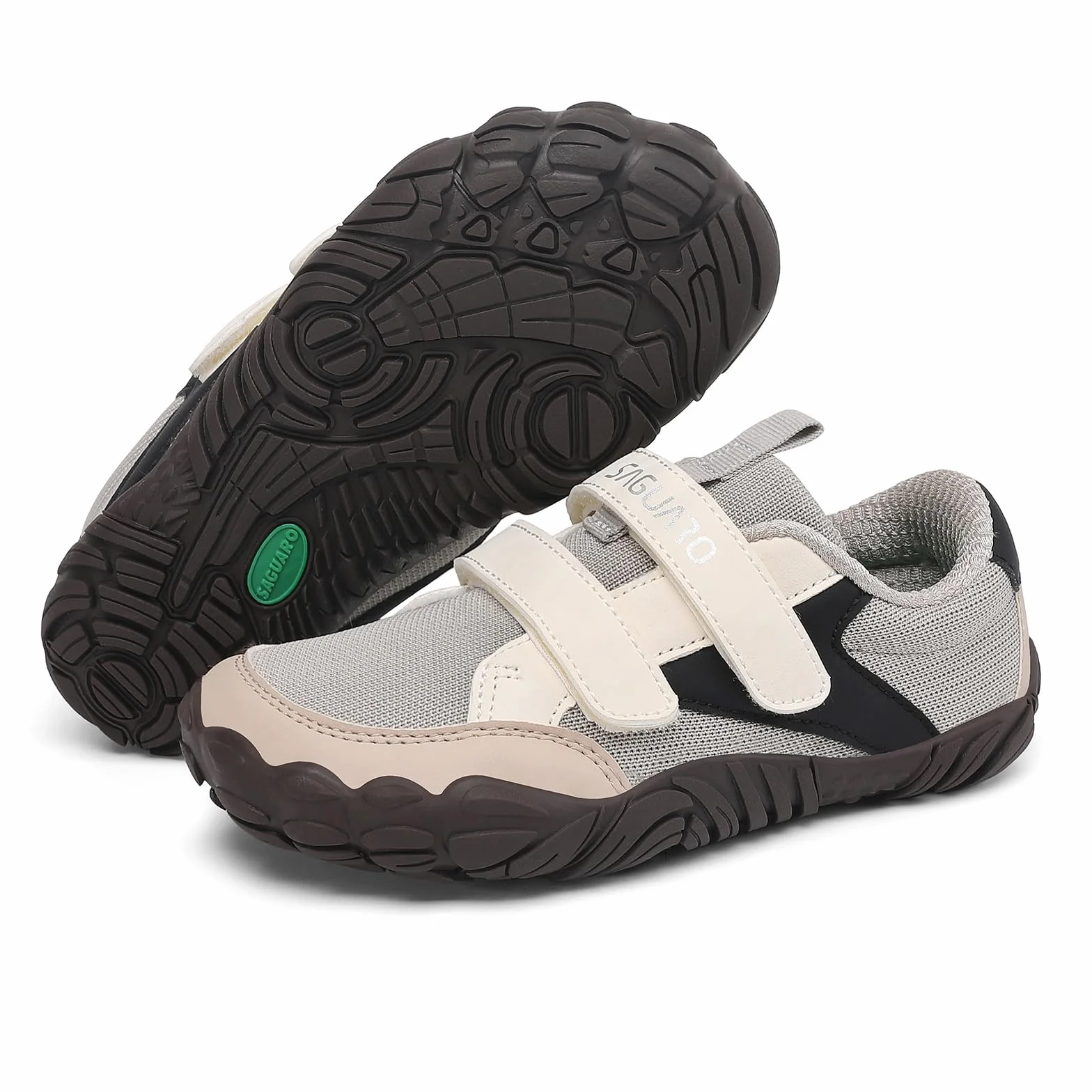 SAGUARO Zapatillas Barefoot Niños Sneakers Minimalista Puntera Ancha Exterior Interior Gr.25-36