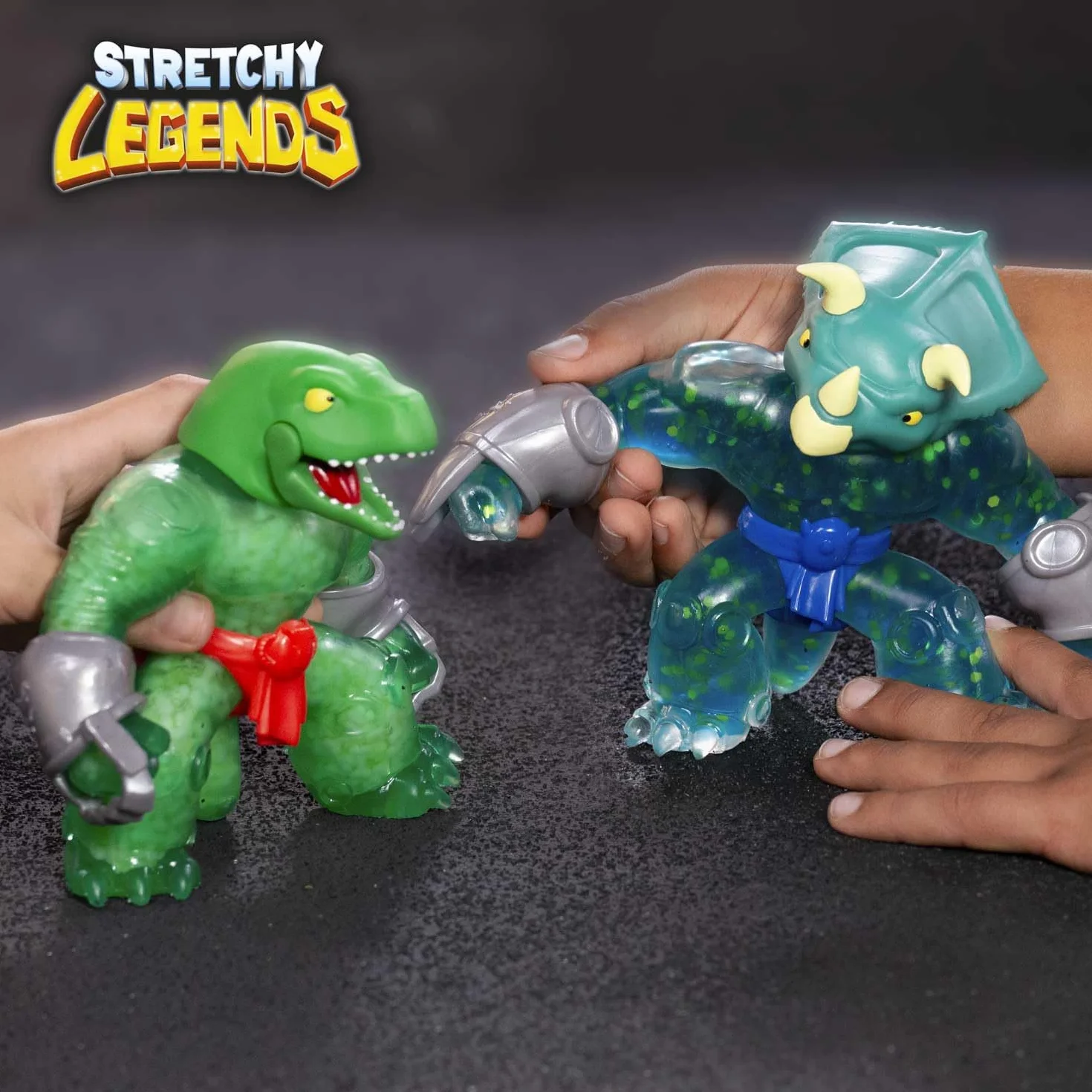 CRAZE Legends Stretchy Megarex - Figuras de acción elásticas para niños, Figuras elásticas de superhéroes para coleccionar con Relleno de moco