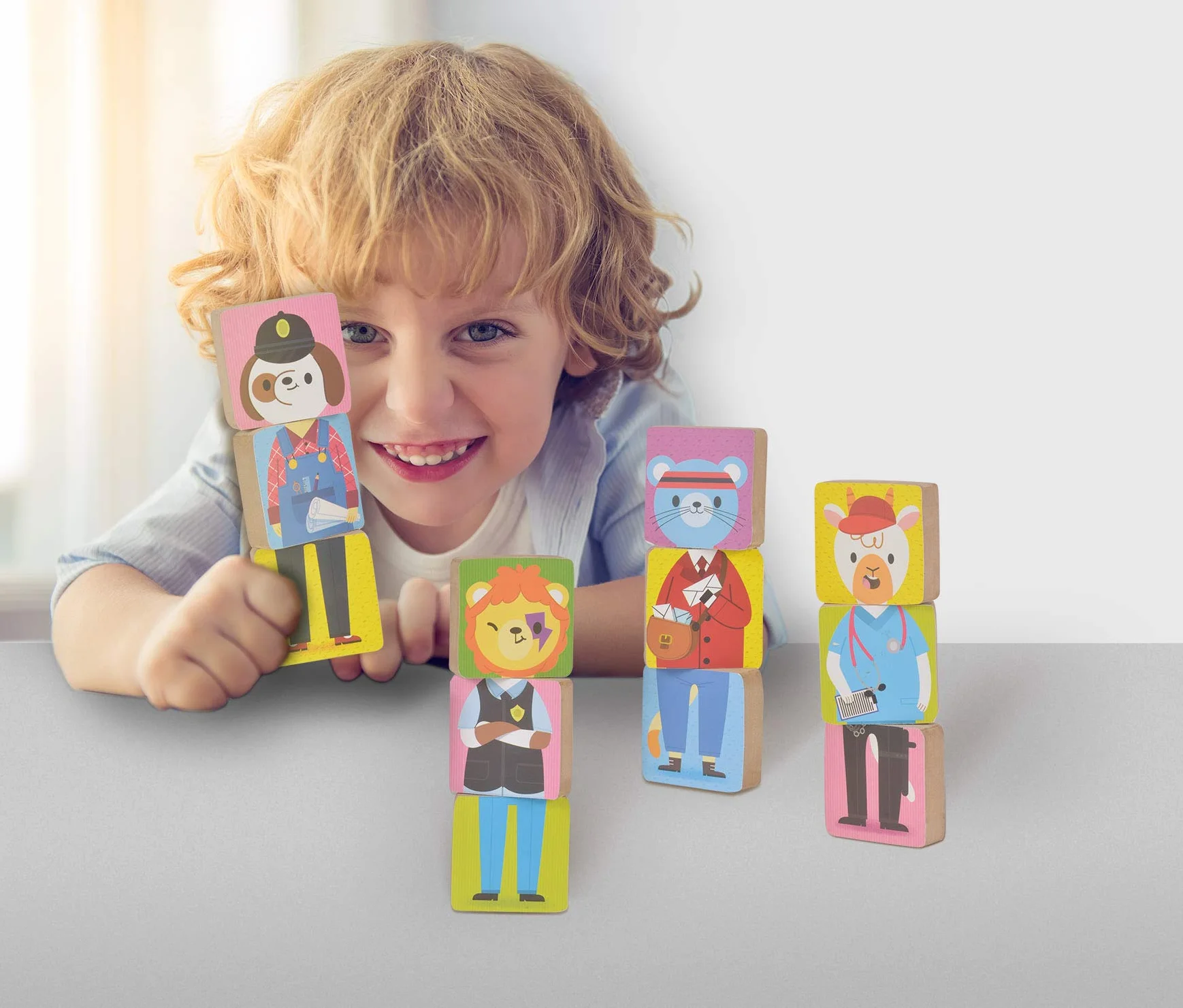Fiesta- Mix and match magnetic animals, Multicolor (T2926) , color/modelo surtido