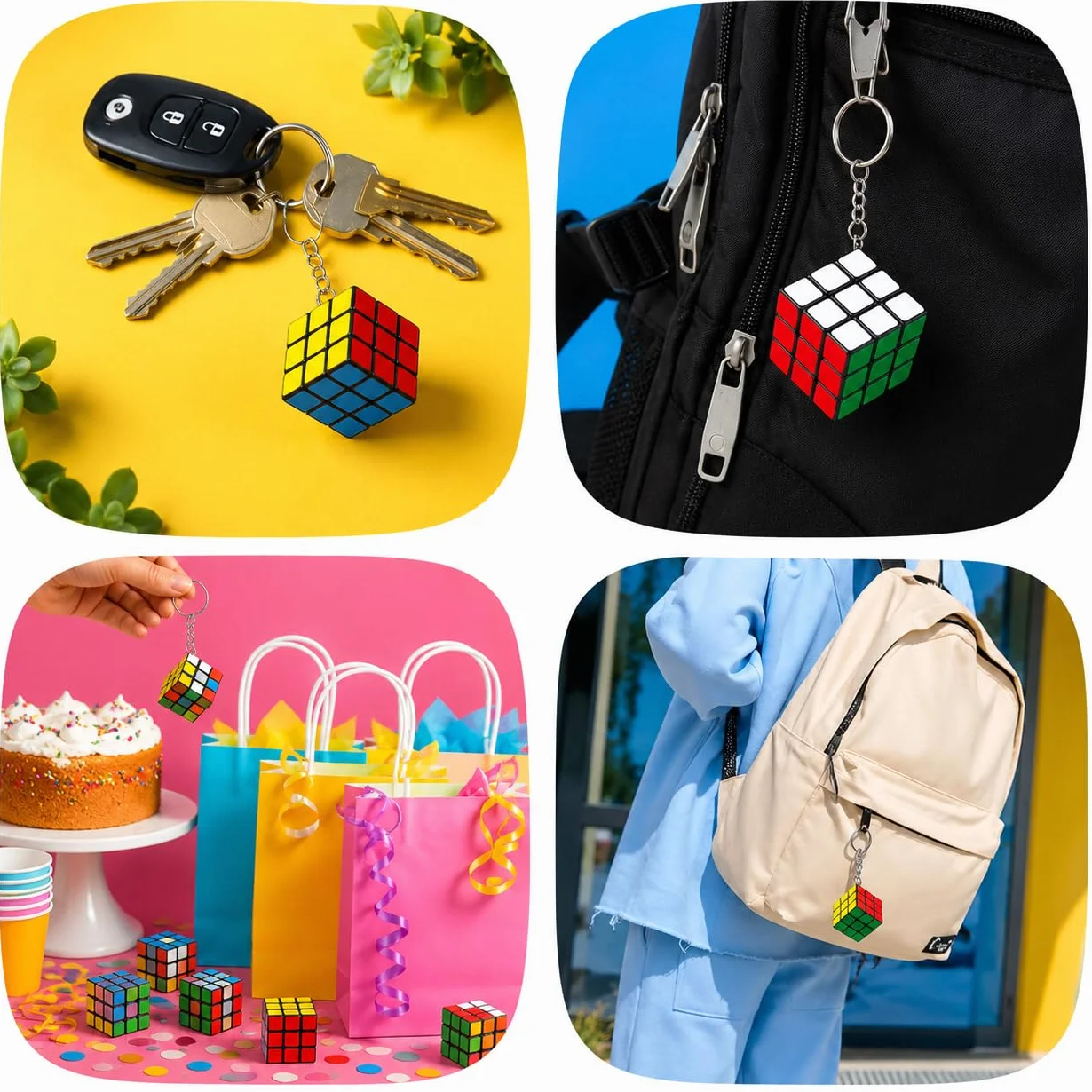 Mini Cubos Mágicos 3x3cm Juguetes para Fiestas Infantiles Regalos Cumpleaños Niños Sorpresas Bolsas Relleno Piñata