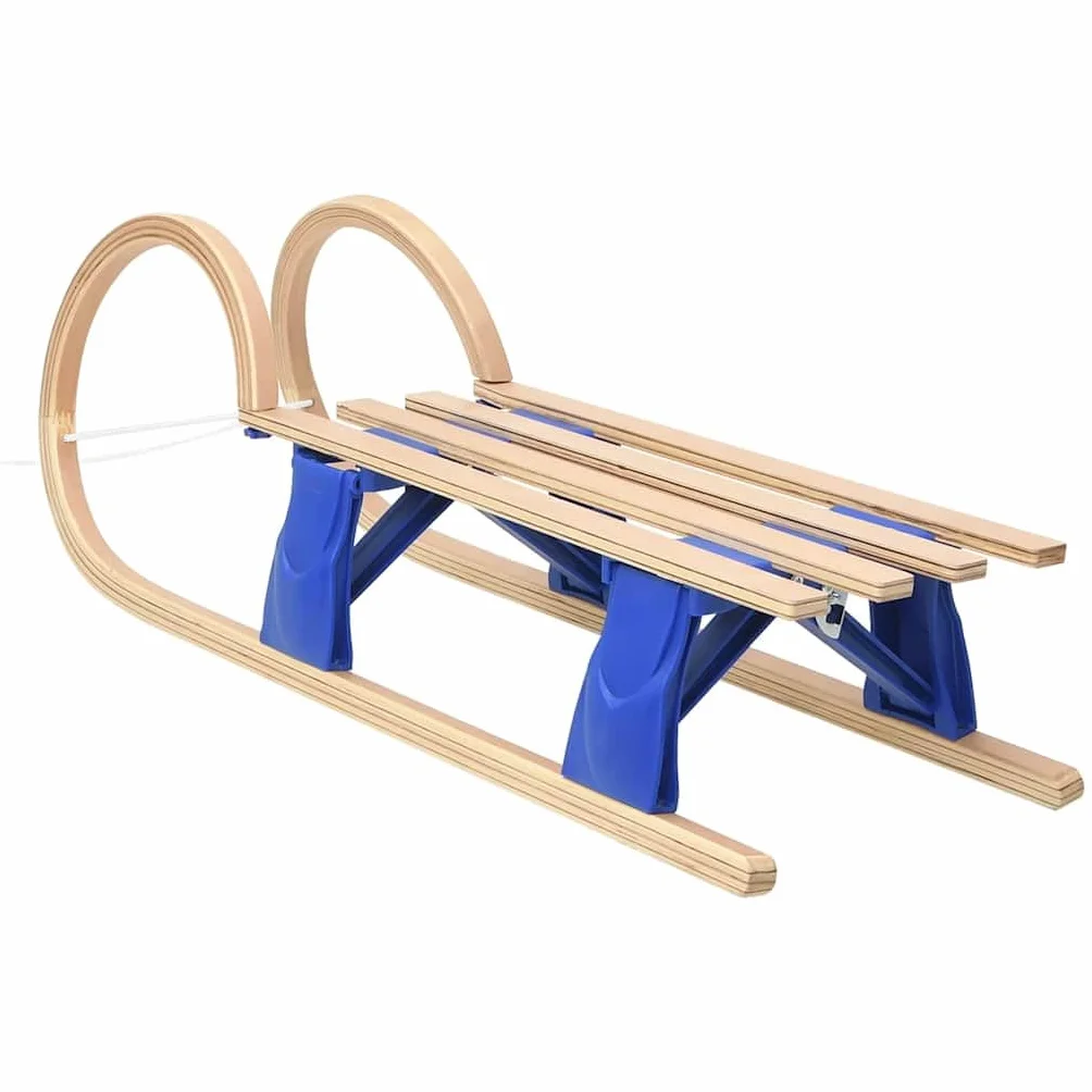Genérico Trineo Plegable de Madera contrachapada 110 cm,Deportes,Actividades al Aire Libre,Actividades y Deportes de Invierno,Trineos-93699