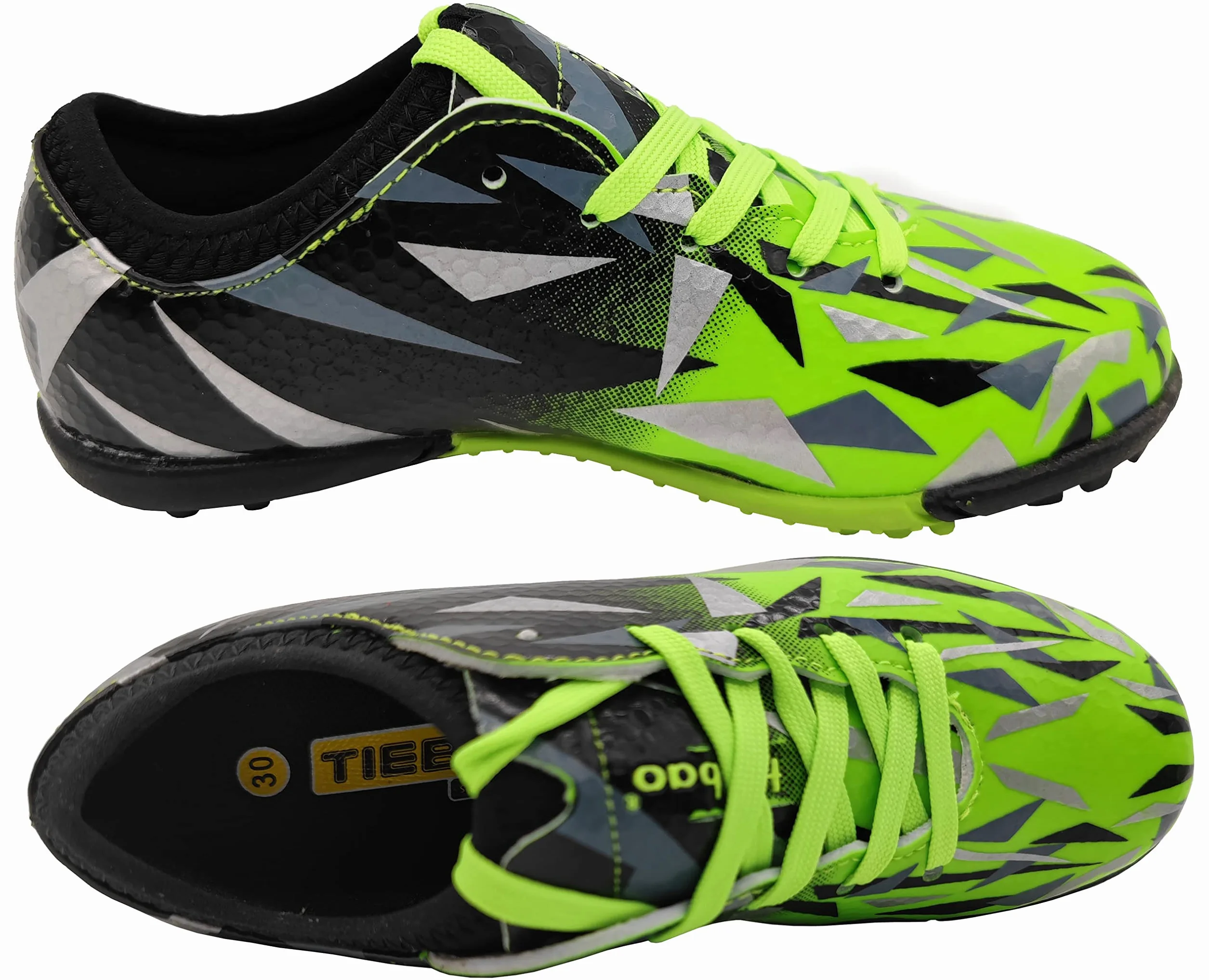 Zapatos de fútbol para niños, botas atléticas exteriores e interiores