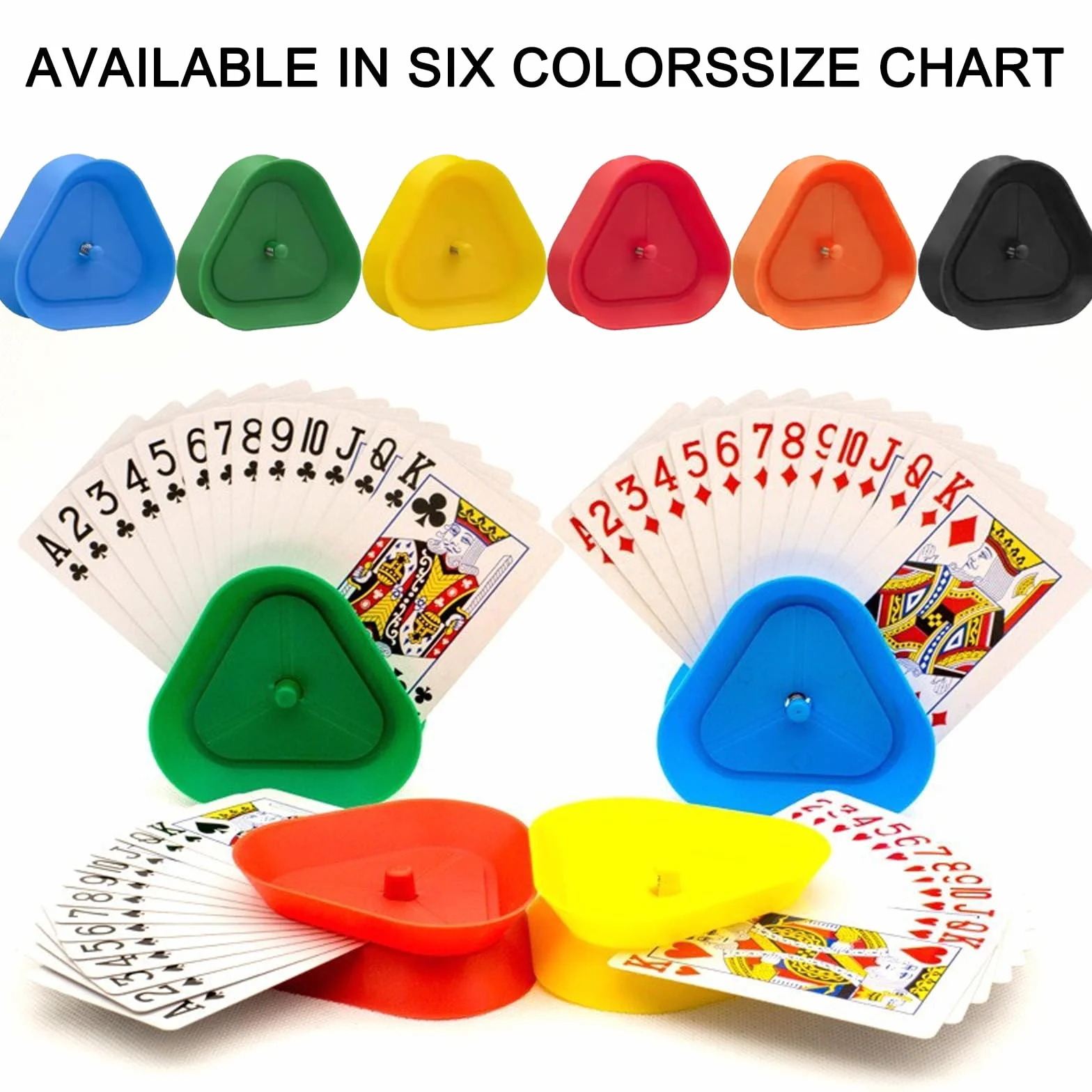 6 Piezas Soporte para Naipes, Criveple Juego de Cartas para Niños, Soporte para Juego de Cartas, Soporte para Tarjetas de Juego, para Personas Mayores y Niños