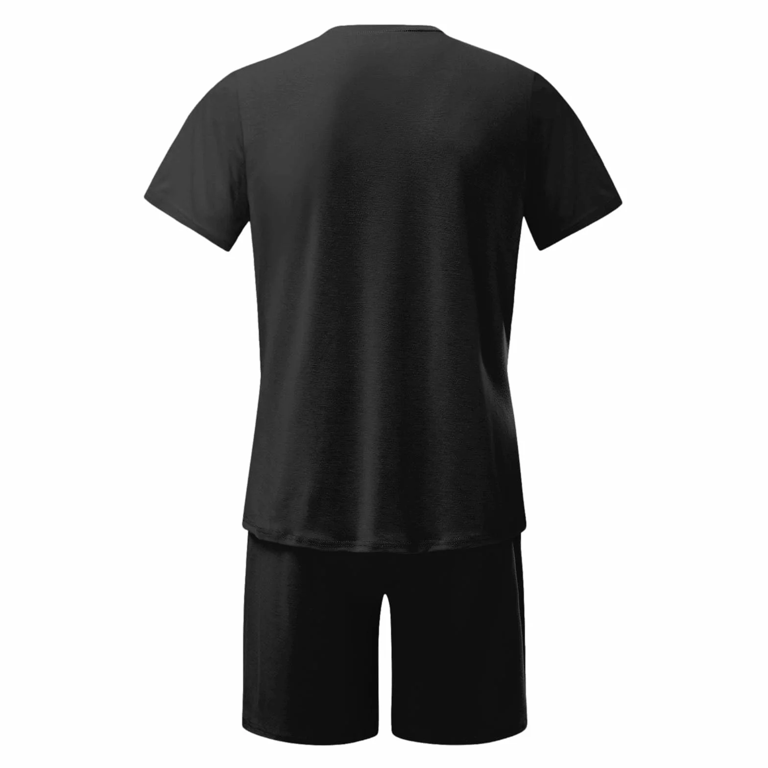 Chándal Deportivo Corto 2 Piezas para Hombre Camiseta y Pantalones Cortos Transpirable Verano