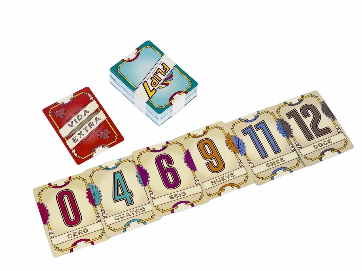 Mercurio - Flip 7 | Juego de Cartas Estratégico y Divertido | Reta tu Suerte y Tu Astucia | para Adultos y Niños +8 Años | Ideal para Fiestas, Familia y Amigos | 20 Minutos de Diversión