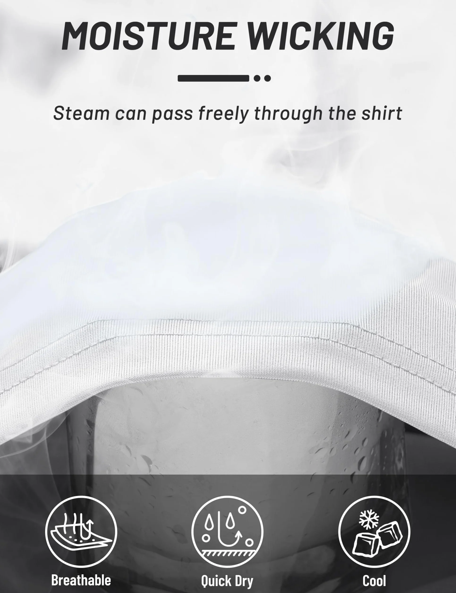TACVASEN Sudadera con Capucha Hombre Protección Solar UPF 50+ Manga Larga UV