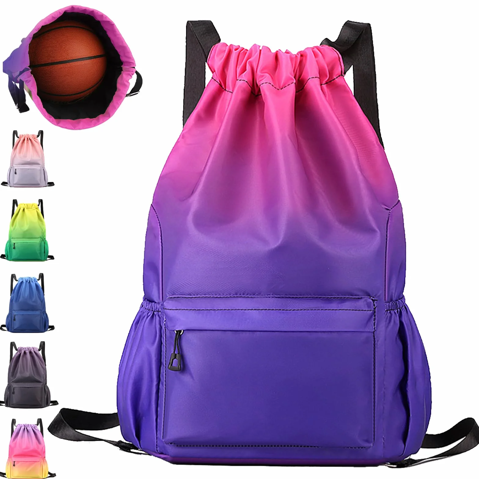 Mochila Cuerdas Impermeable Gran Capacidad para Mujer Hombre Yoga Deporte Viaje