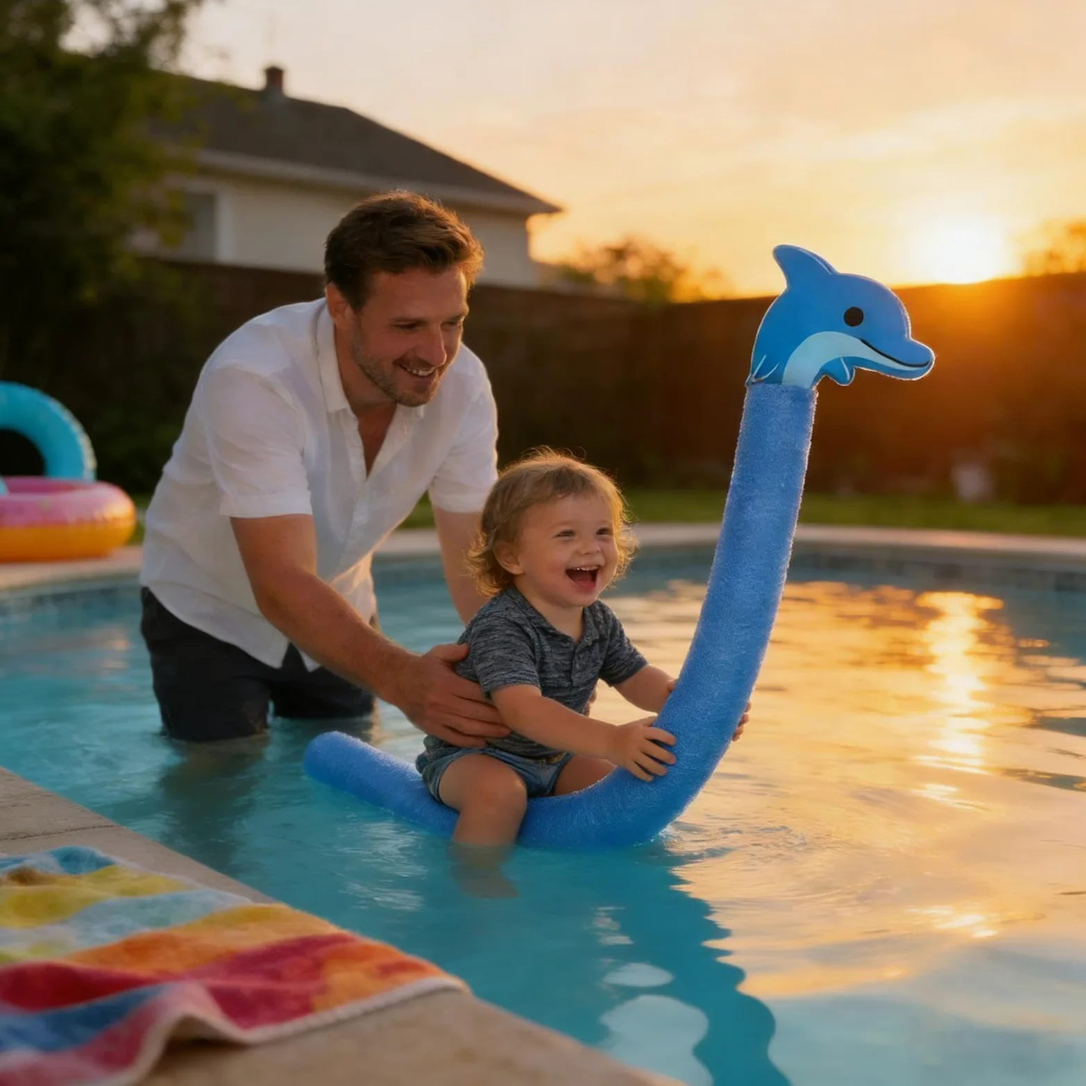 Noodles para Piscinas Dispositivo de Ejercicio Flotante con diseño de | Noodles de natación infantiles Para reuniones fin de semana, vacaciones, , playa, lago, río, aire libre