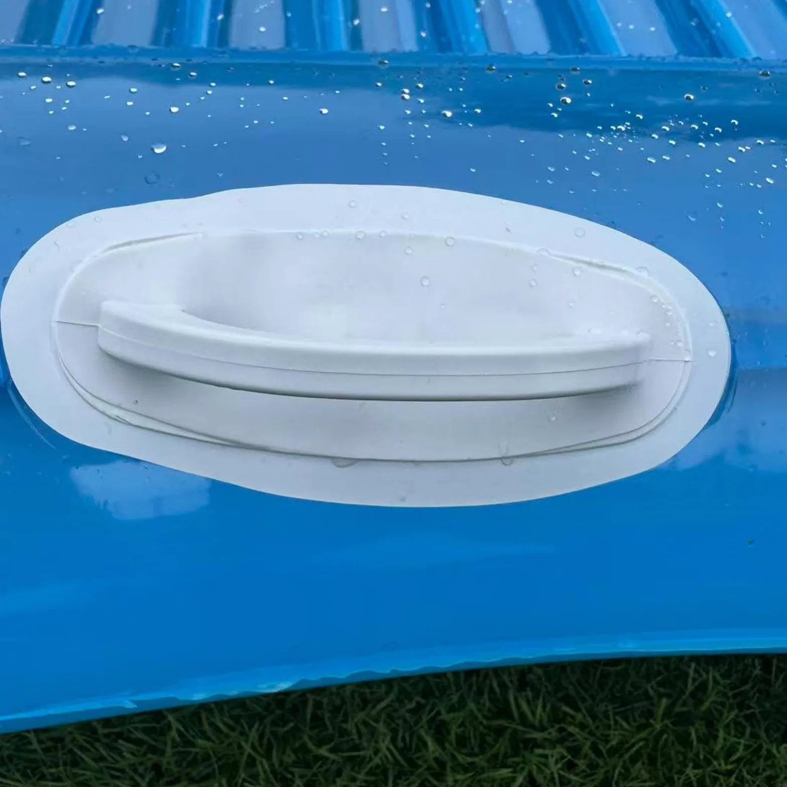 Adult Pool Floats Blow up Floating Rafts with Cup Holder | Extra Large Size (70.87x47.24 in / 180x120 cm), Heavy-Duty PVC (2400g), Integrated Drink Holder, Foldable for Beach, Lake
