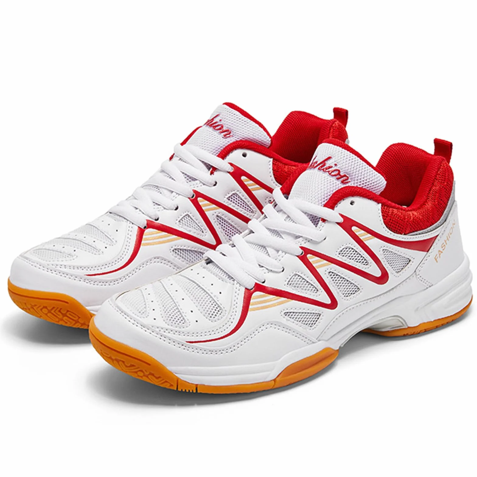 Zapatillas de Tenis Bádminton para Hombres Antideslizantes Ligeras para Interior Rojo 44 EU