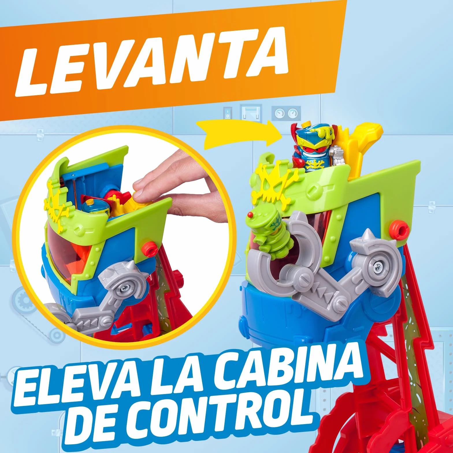 SUPERTHINGS KAZOOM Power Mr. King Truck Camión Serie TV con Vehículo Figura Exclusiva Robotoxics