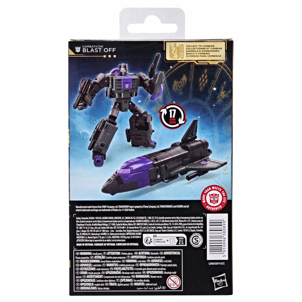 Transformers Age of The Primes, Deluxe Class, Figura de acción de Combaticon Blast Off