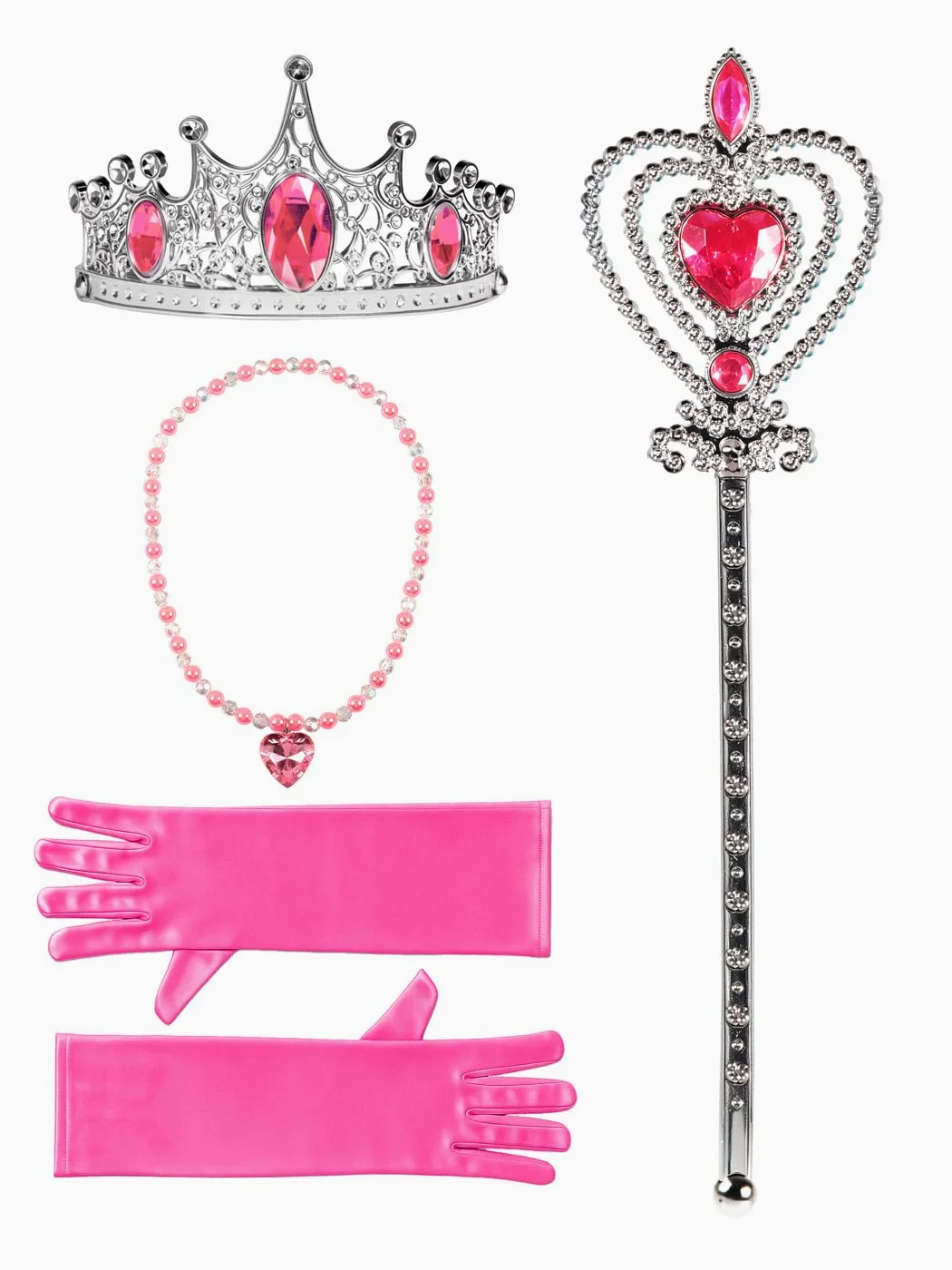 Disfraz de princesa para niña, control de aplicación, con 4 accesorios para Halloween, Navidad, carnaval