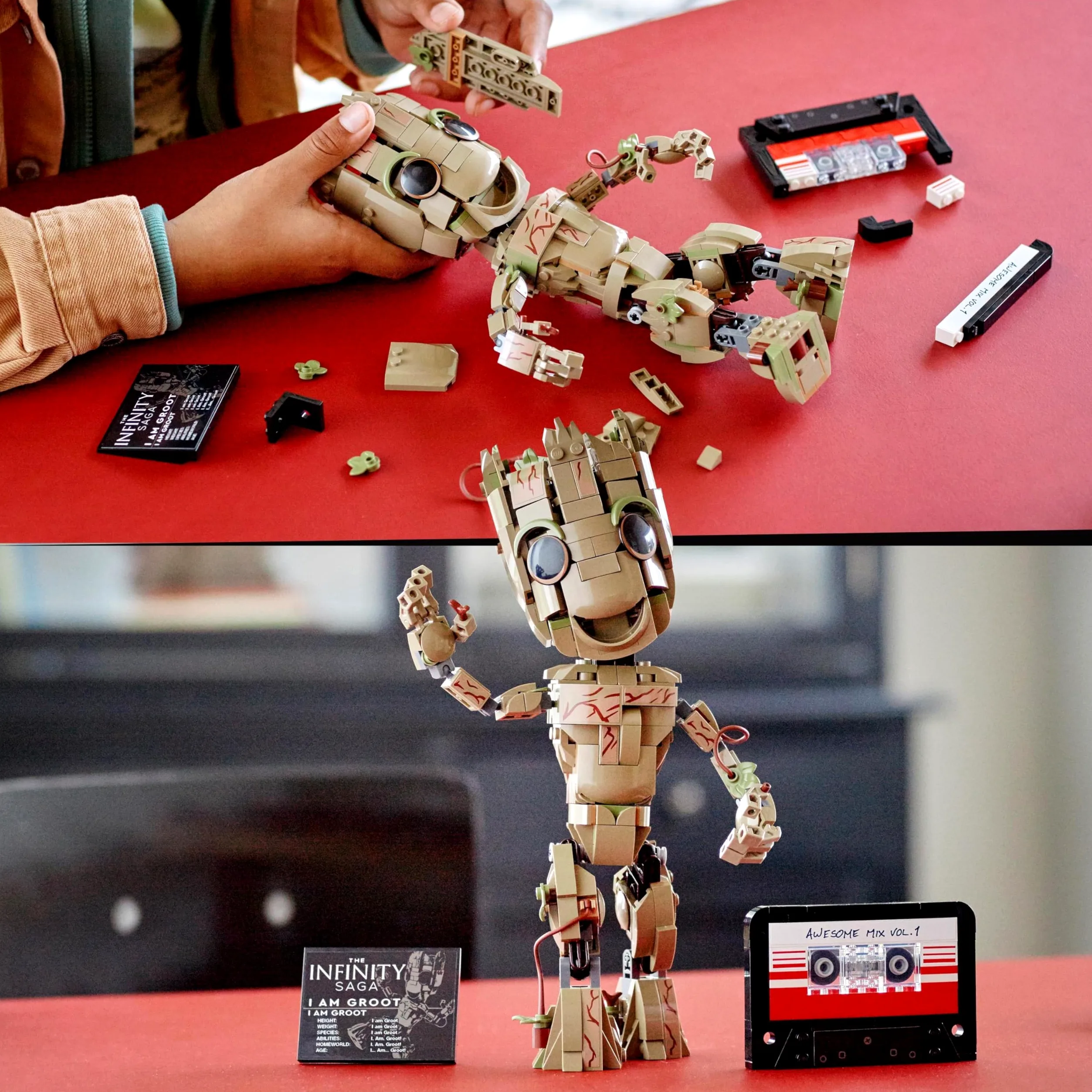 LEGO Marvel Yo Soy Groot, Figura de Decoración para Construir, Juguete de Construcción, Regalo de Guardianes de la Galaxia 2 para Niños, Niñas de 10 Años o Más y Fans de los Vengadores 76217