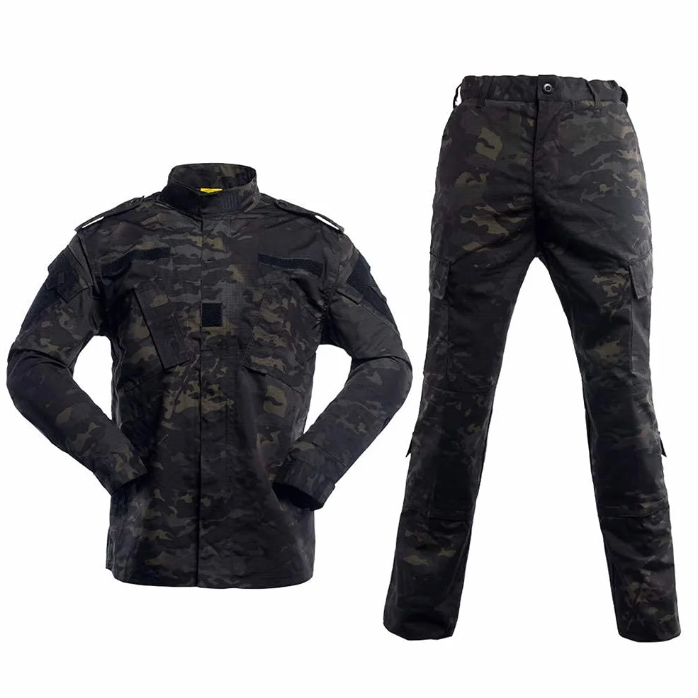 Uniformes Tácticos Camuflaje Ropa Caza Airsoft Chaqueta Pantalones BDU Combat Suit Juego de Guerra