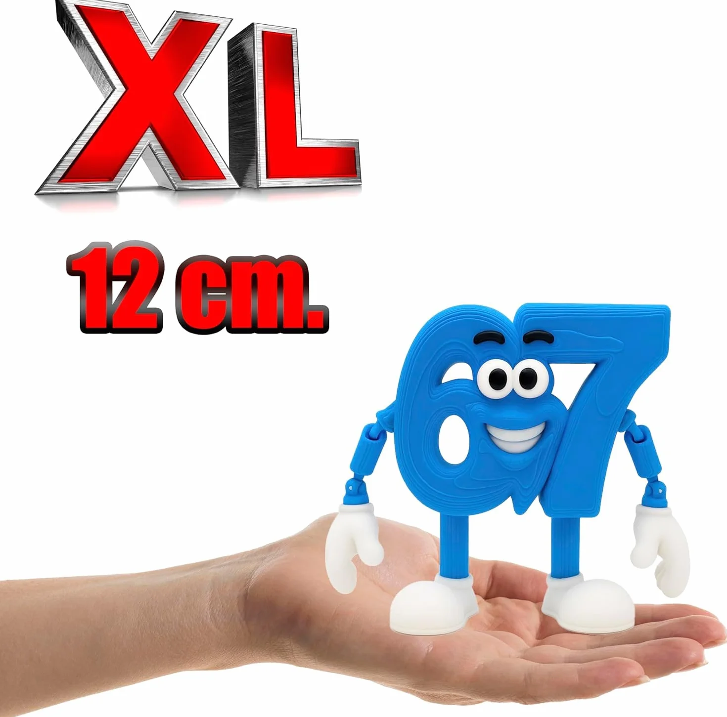 Pack Figura 67 + 2 Llaveros Six Seven – Figura 6 7 Articulada Brainrot Italian Memes 15x10,5 y 2 Llaveros de 9,5x6 cm – Colección Oficial Brainrot- Coleccion Brainrot Italian Memes Oficial Viral Meme