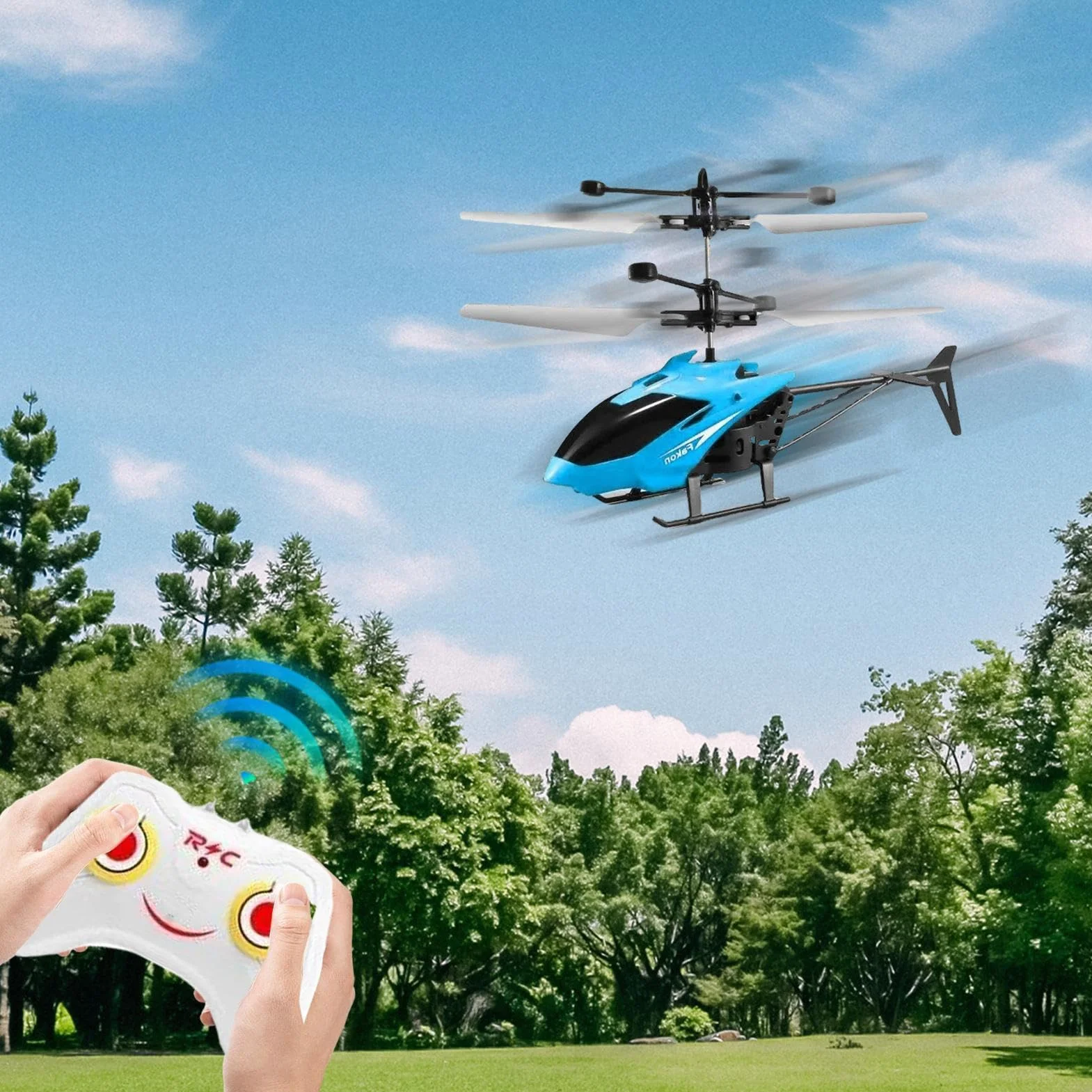 Genérico De Helicóptero De Control Remoto - Drone De Avión con Sensor, Helicóptero RC para Niños | Folleto Flotante Interior Ligero Resistente A Choques por Inducción Manual con Batería De Liti