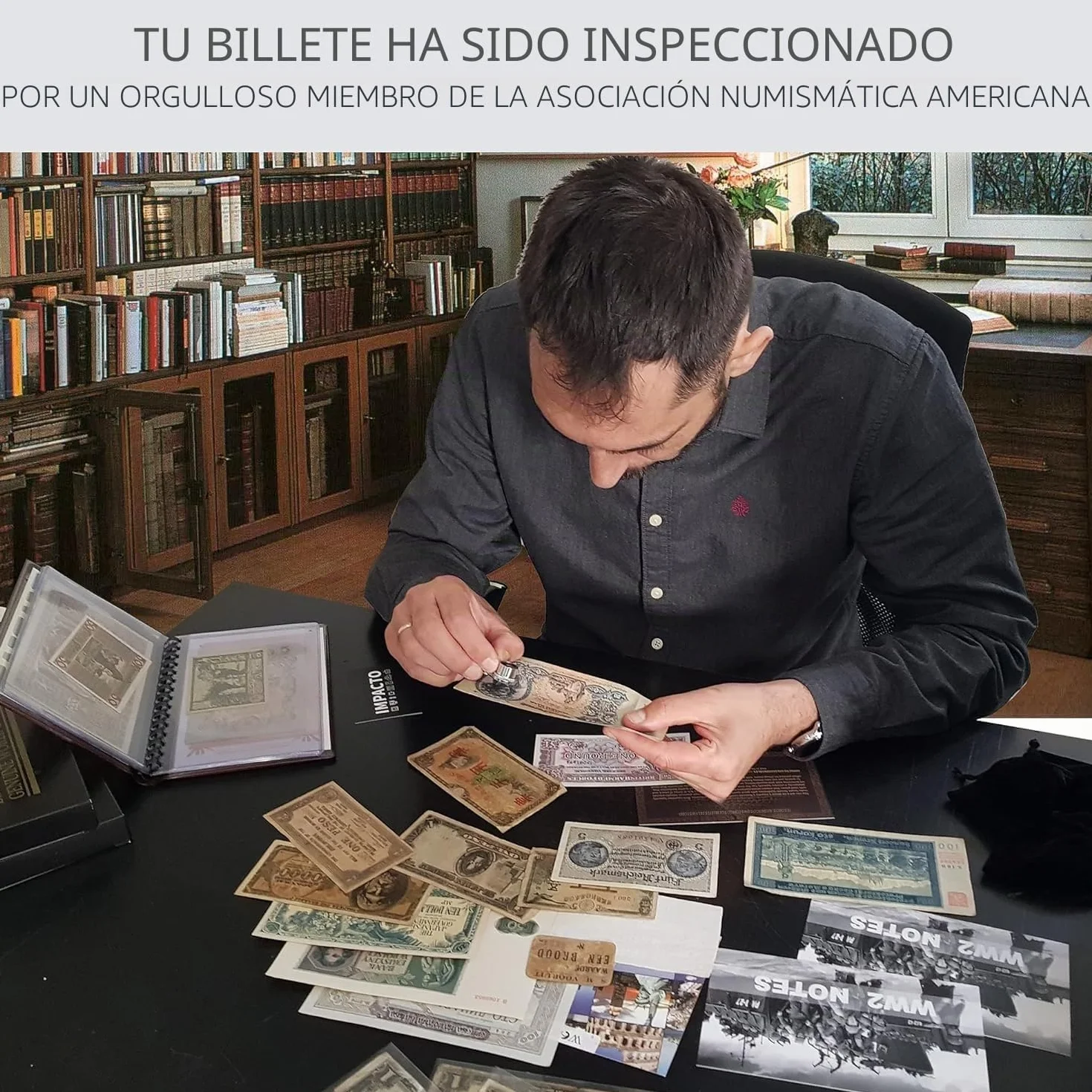 IMPACTO COLECCIONABLES | Colección de 25 Billetes Auténticos de 25 Países Diferentes - Sin Repeticiones, Desmonetizados y Originales | Ideal para Coleccionistas, Incluye Certificado de Autenticidad