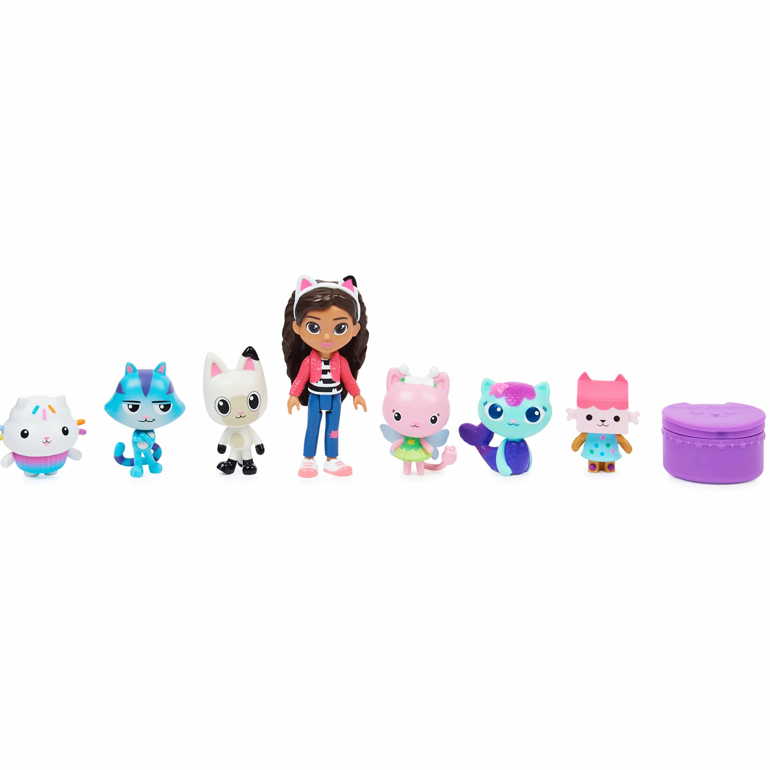 LA CASA DE MUÑECAS DE GABBY - SET DE 7 FIGURAS DELUXE COLECCIONABLES DE GABBY'S DOLLHOUSE - 6060440 - Juguetes Niñas 3 años + - Regalo Niña 3 años +