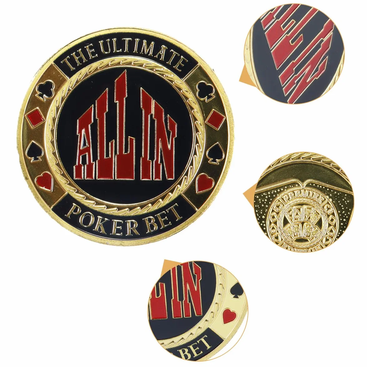 Botones De Póker con Fichas De Metal, Botones De Crupier, Protector De Cartas De Póker, Moneda De Metal, Regalo