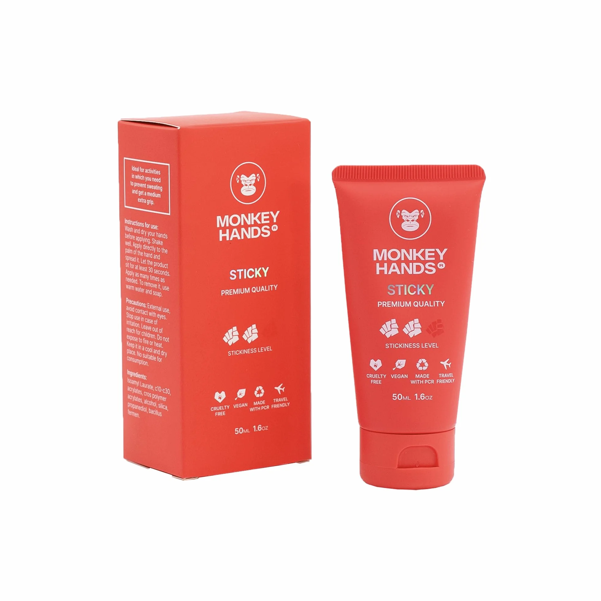 MONKEY HANDS Premium Sports Gel Grip para Pole Dance, Calisthenics, Escalada Interior, Anillos, Parkour, Pesistica, Pelota de Mano, Padel, Tenis