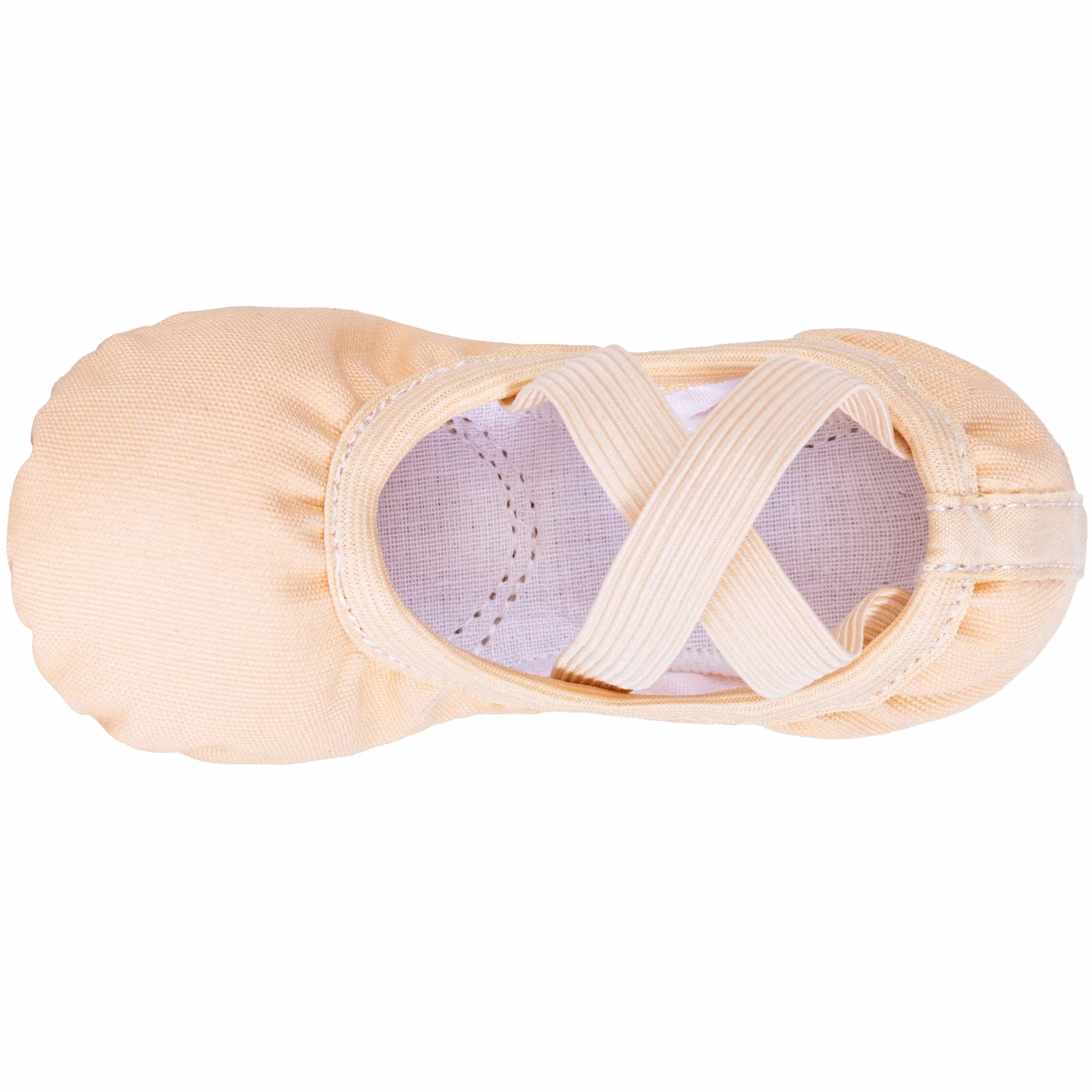 Zapatos de Ballet para Niñas de Lona con Suela de Cuero Dividida