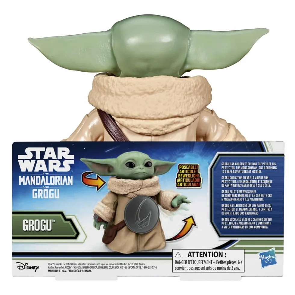 Star Wars Figura de acción de Grogu de 16,5 cm, The Mandalorian & Grogu, Juguetes para niños y niñas, Edad: A Partir de 4 años