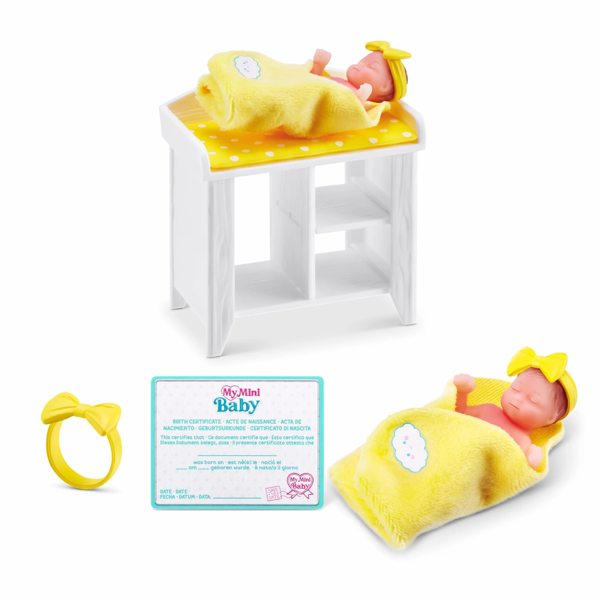 5 Surprise My Mini Baby Series 1, 2 Capsules, by ZURU, Collectible Mystery Capsule, Toy for Girls, Realistic Miniature Baby, Playset and Accessories (2 Capsules)