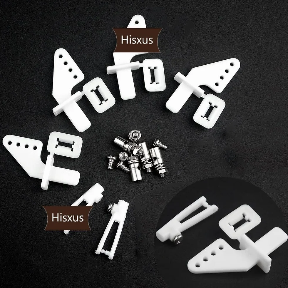 15 tapones de enlace ajustables de 1,3 mm + 15 bocinas de control de nailon de 21 x 10 mm + 15 varillas de empuje Z de 1,2 x 210 mm compatibles con reemplazo de avión RC (15 piezas)