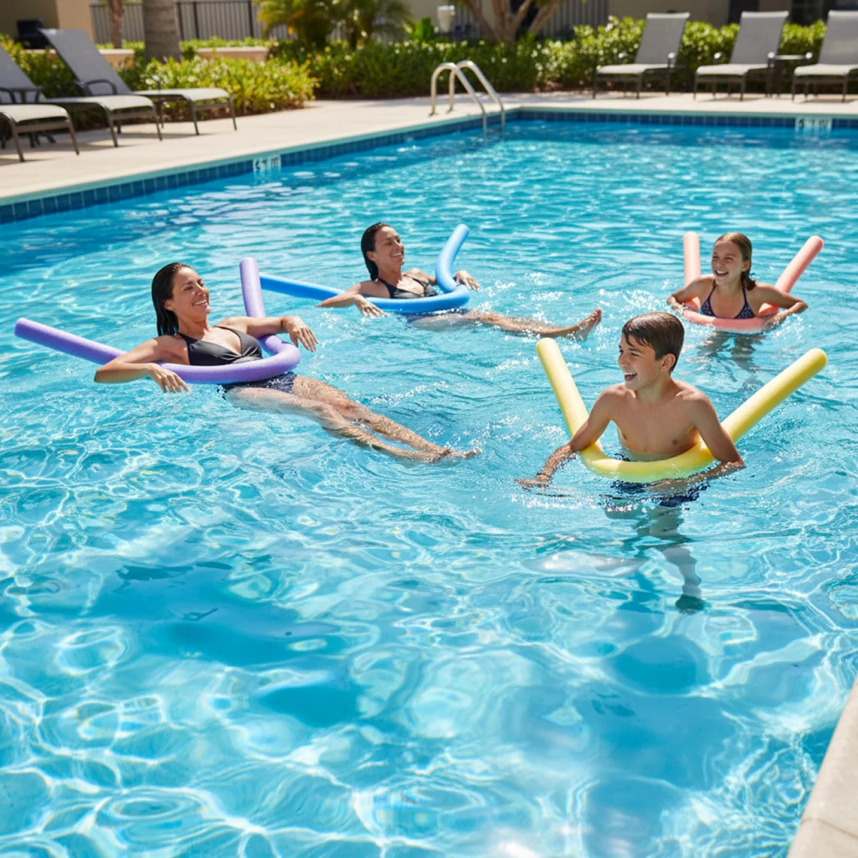 Fideos de Piscina Coloridos de 6 uds, Fideos de Espuma para Nadar de 120 cm, Juguetes de Agua flotantes EPE para niños, Adultos, Juegos y Entrenamiento en la Piscina