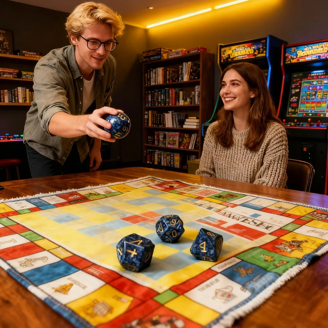 Juego de Dados Poliédricos para Varios Juegos, 7 Piezas, Dados de Rol con 20 Caras, Dados de Colores con Bolsas para